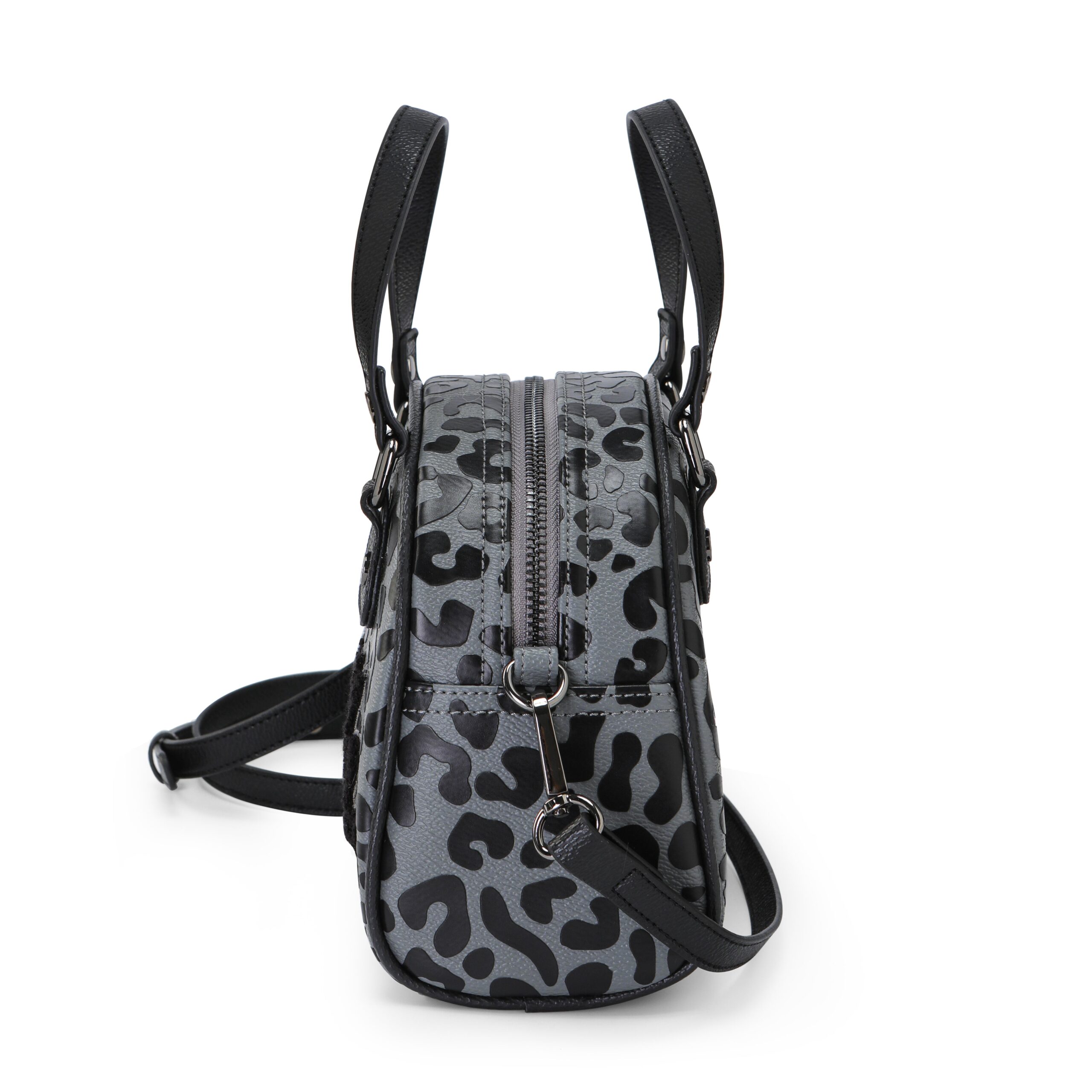 Von Dutch Cheetah Grey Bowling Bag - Image 3