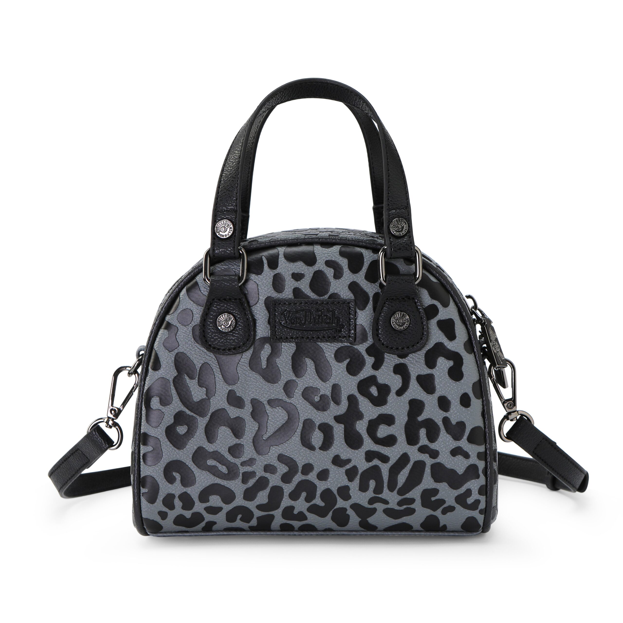 Von Dutch Cheetah Grey Bowling Bag - Image 4