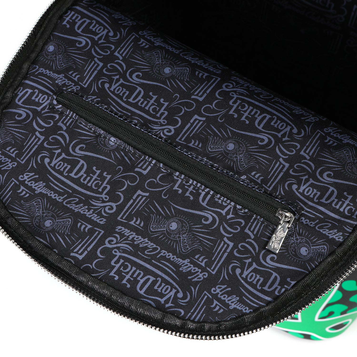 Von Dutch Medium Sized Green Cheetah Backpack - Image 5