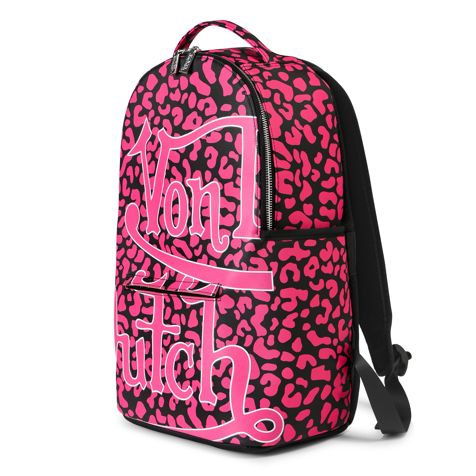 Von Dutch Medium Sized Pink Cheetah Backpack - Image 2