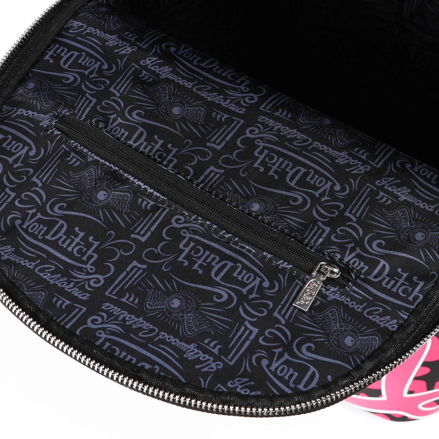 Von Dutch Medium Sized Pink Cheetah Backpack - Image 5