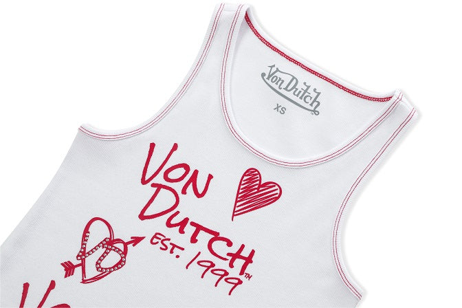 Von Dutch Doodle Tank - White - Image 5
