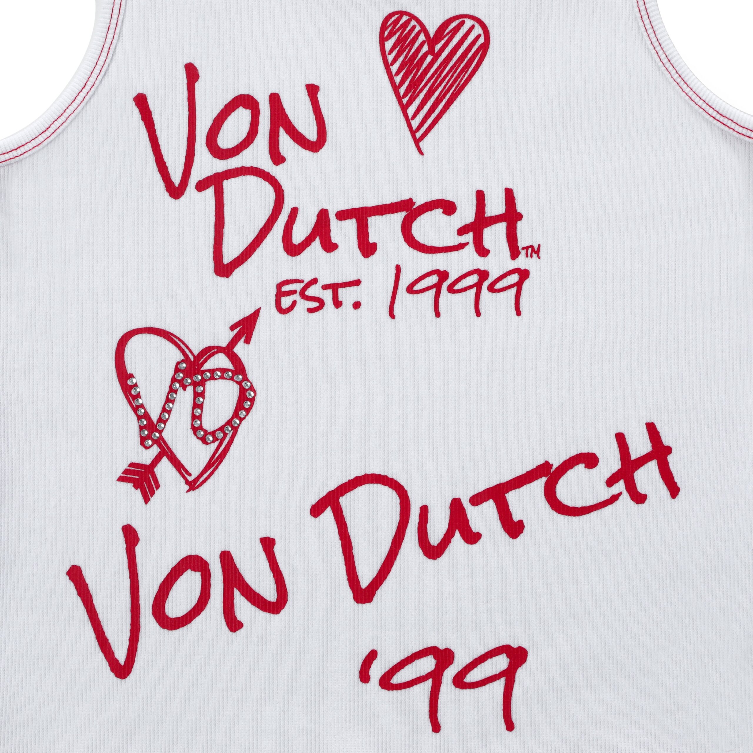 Von Dutch Doodle Tank - White - Image 3