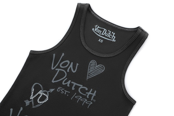 Von Dutch Doodle Tank - Black - Image 5