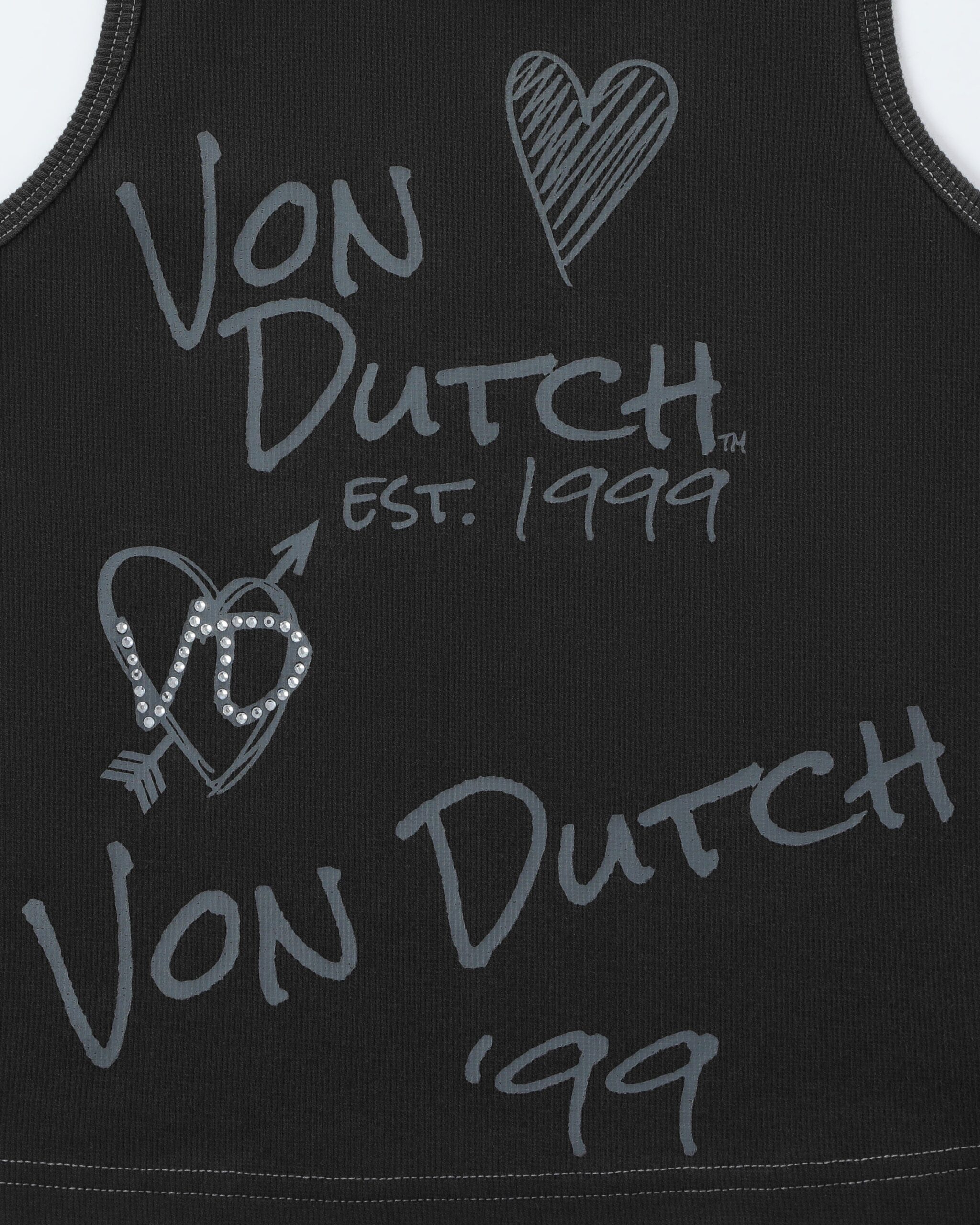 Von Dutch Doodle Tank - Black - Image 3