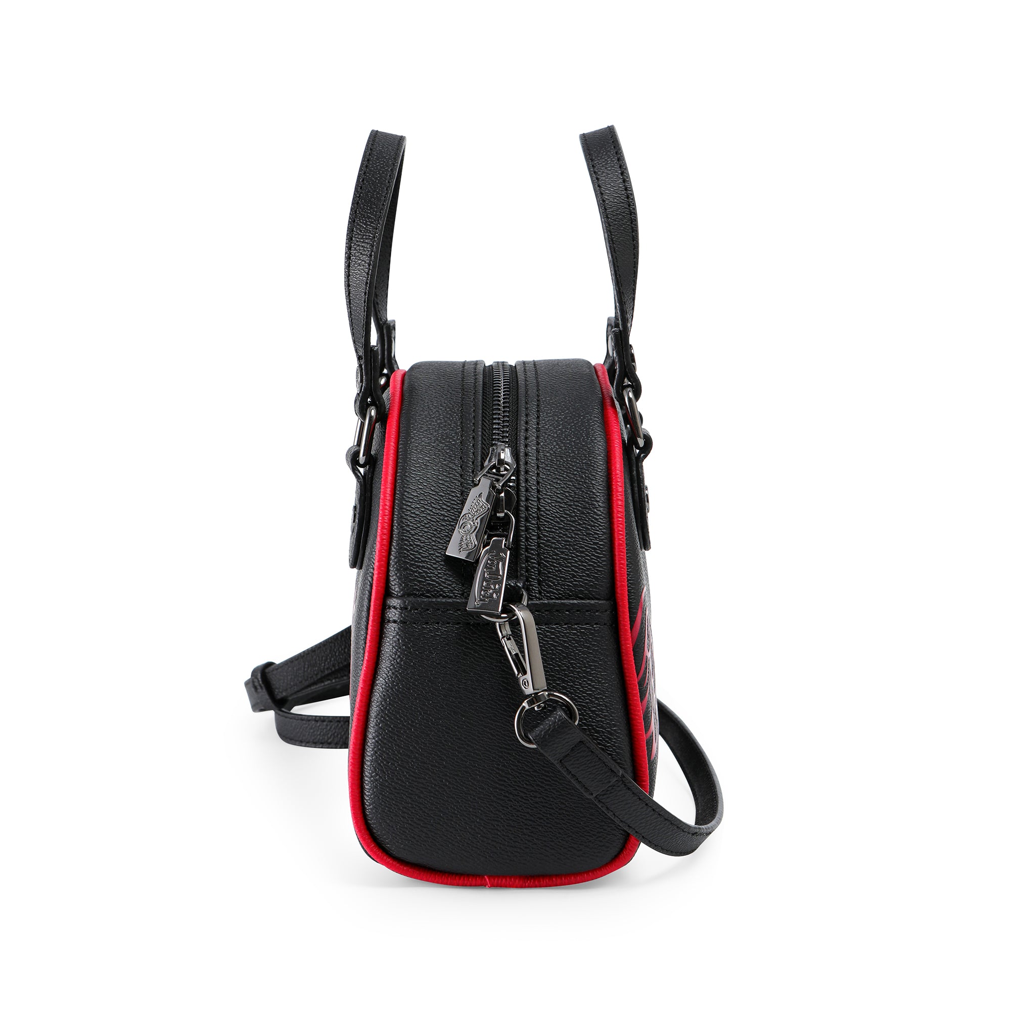 Von Dutch Black & Red Two-Tone Bowling Bag - Image 4