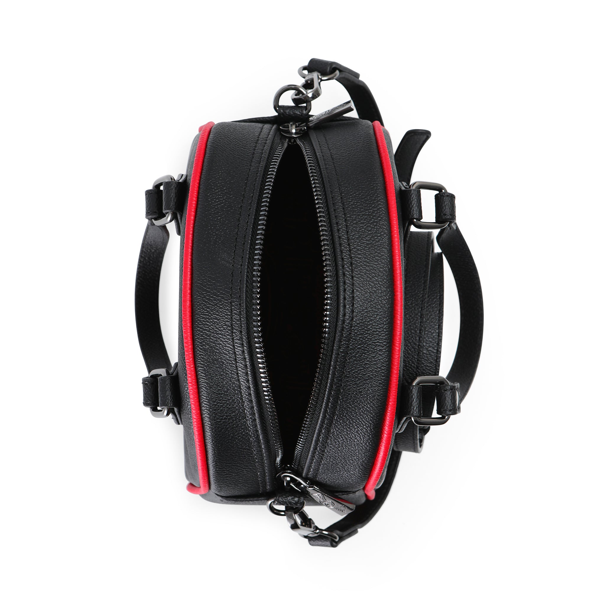 Von Dutch Black & Red Two-Tone Bowling Bag - Image 5