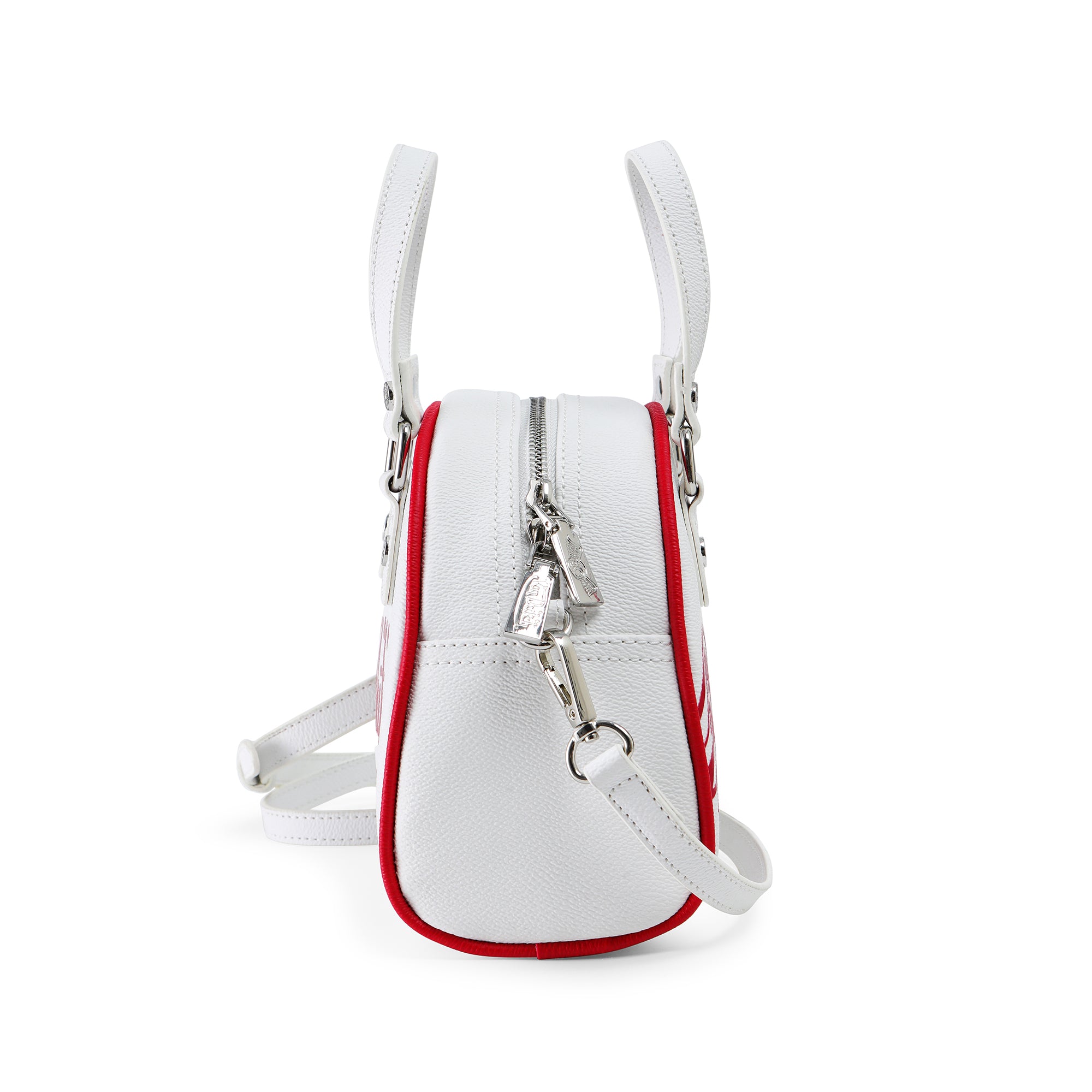 Von Dutch White & Red Two-Tone Bowling Bag - Image 4