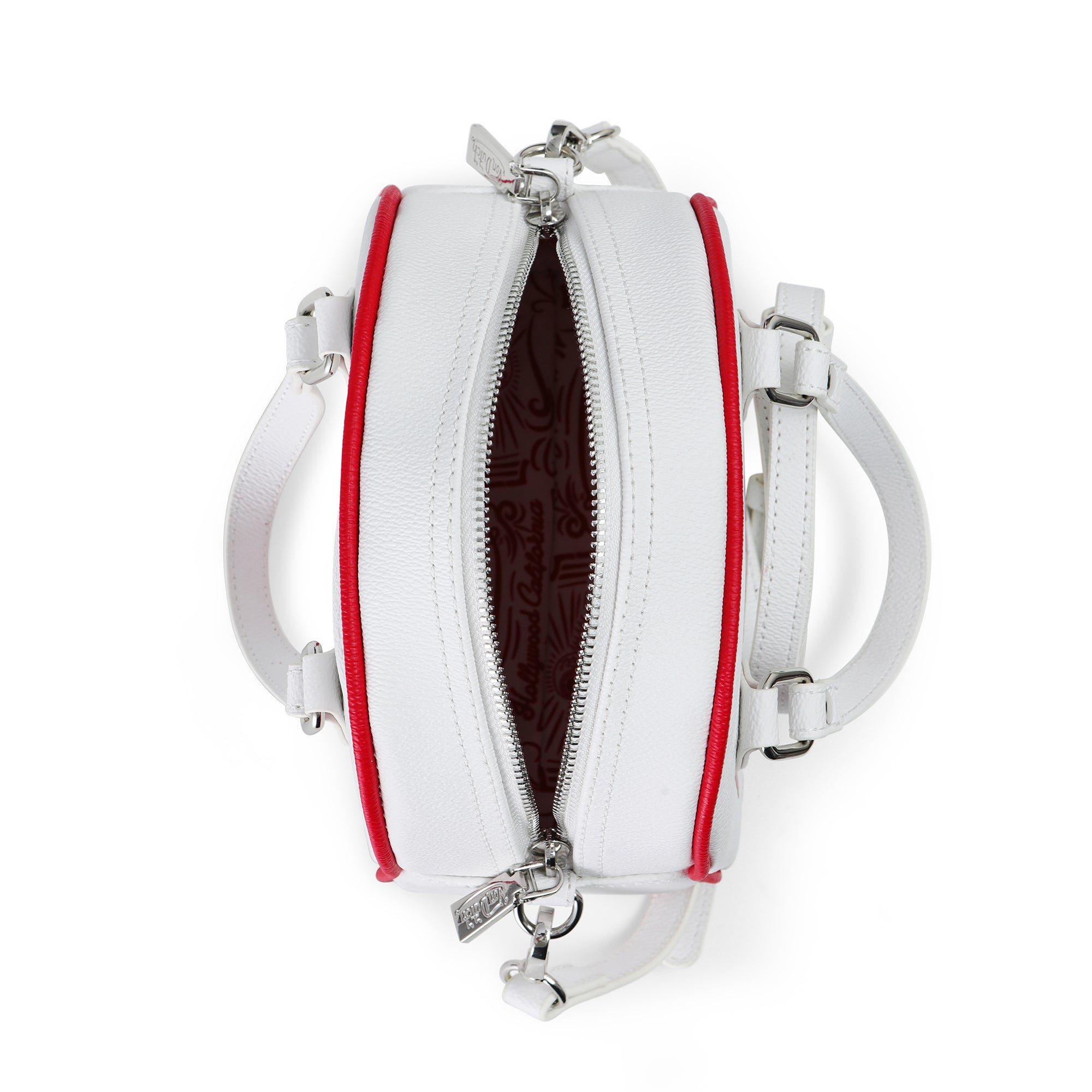 Von Dutch White & Red Two-Tone Bowling Bag - Image 5