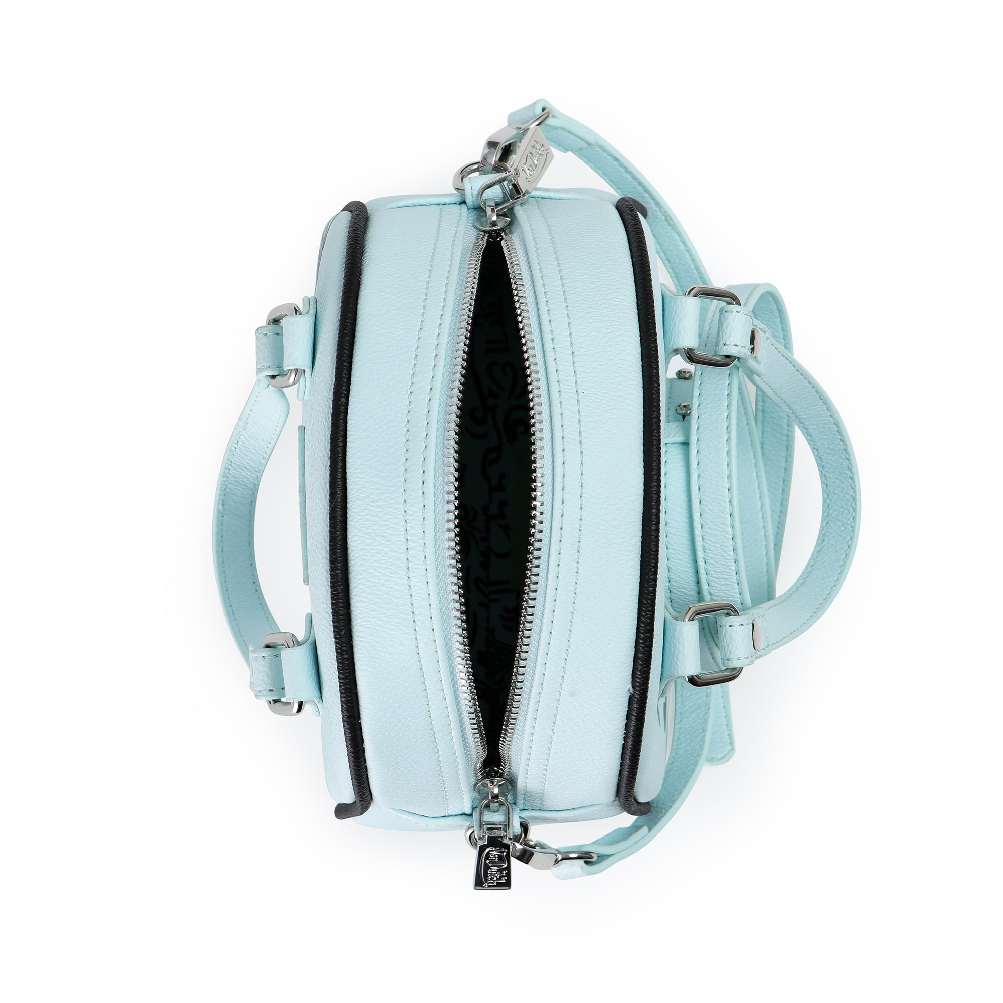 Von Dutch Light Blue & Black Two-Tone Bowling Bag - Image 5
