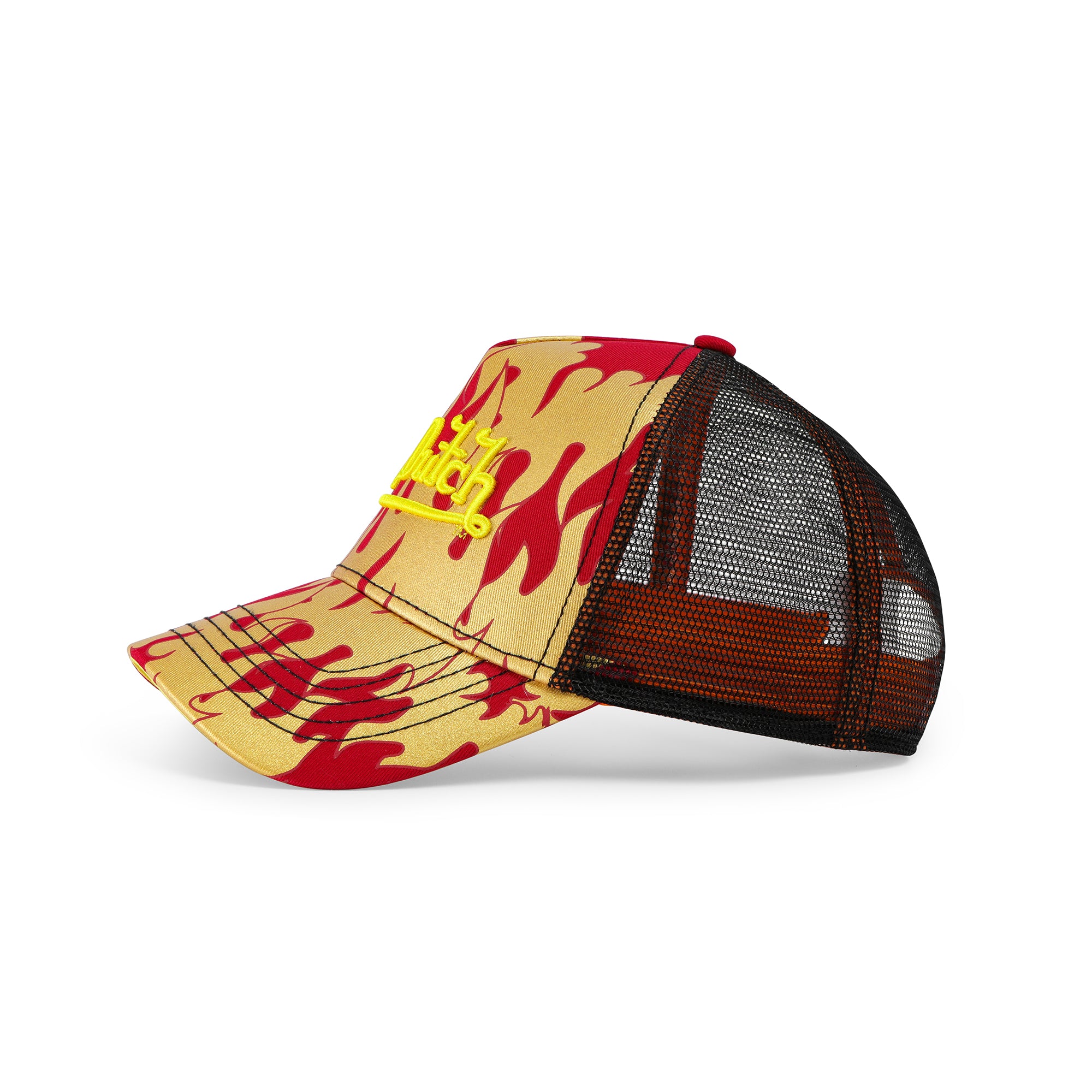 Von Dutch Red Flames Trucker Hat - Image 2