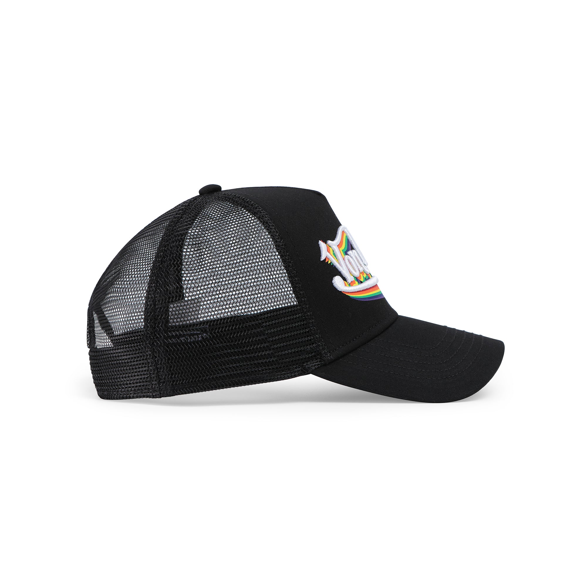 Von Dutch Rainbow Embroidered Logo Trucker Hat - Image 3