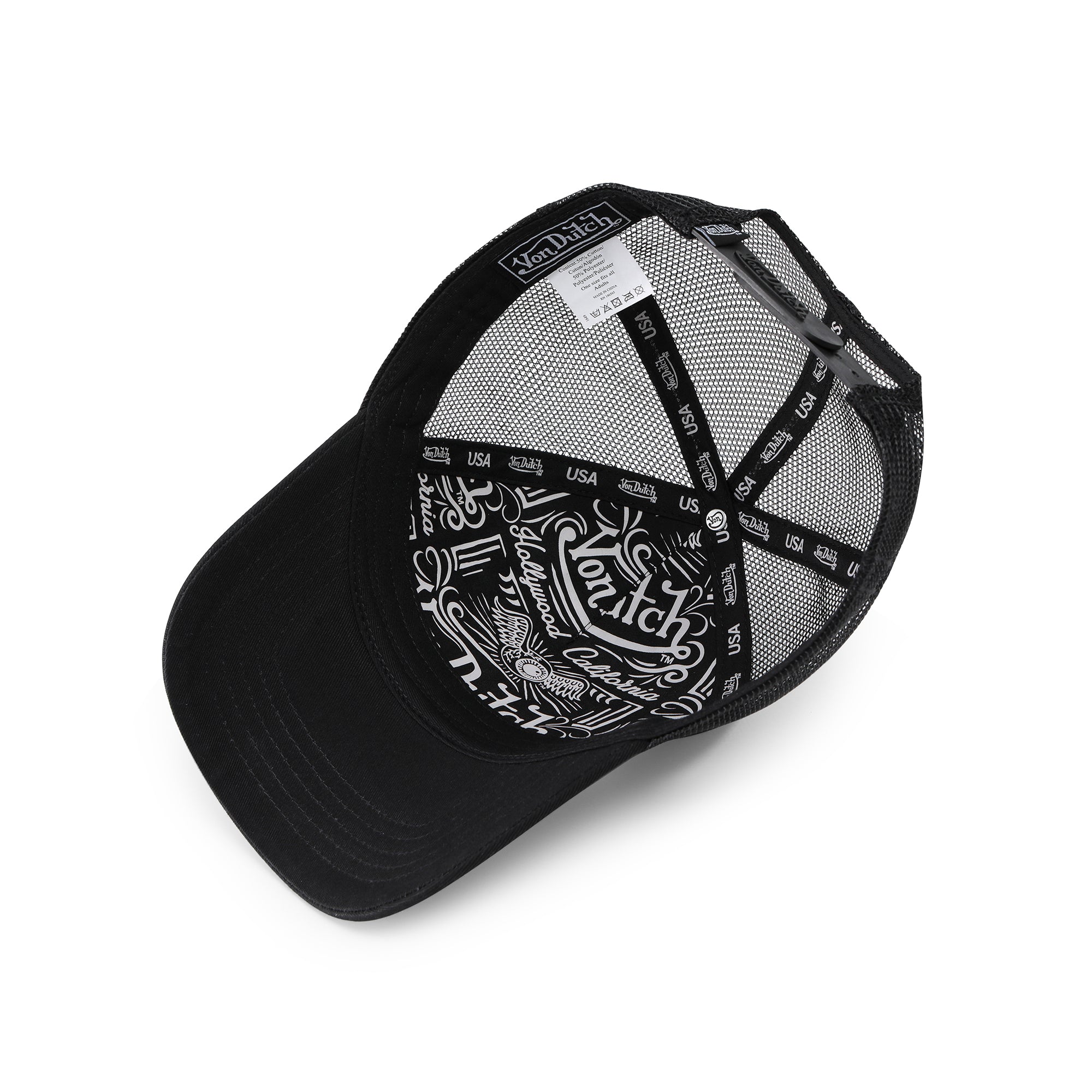 Von Dutch Rainbow Embroidered Logo Trucker Hat - Image 5