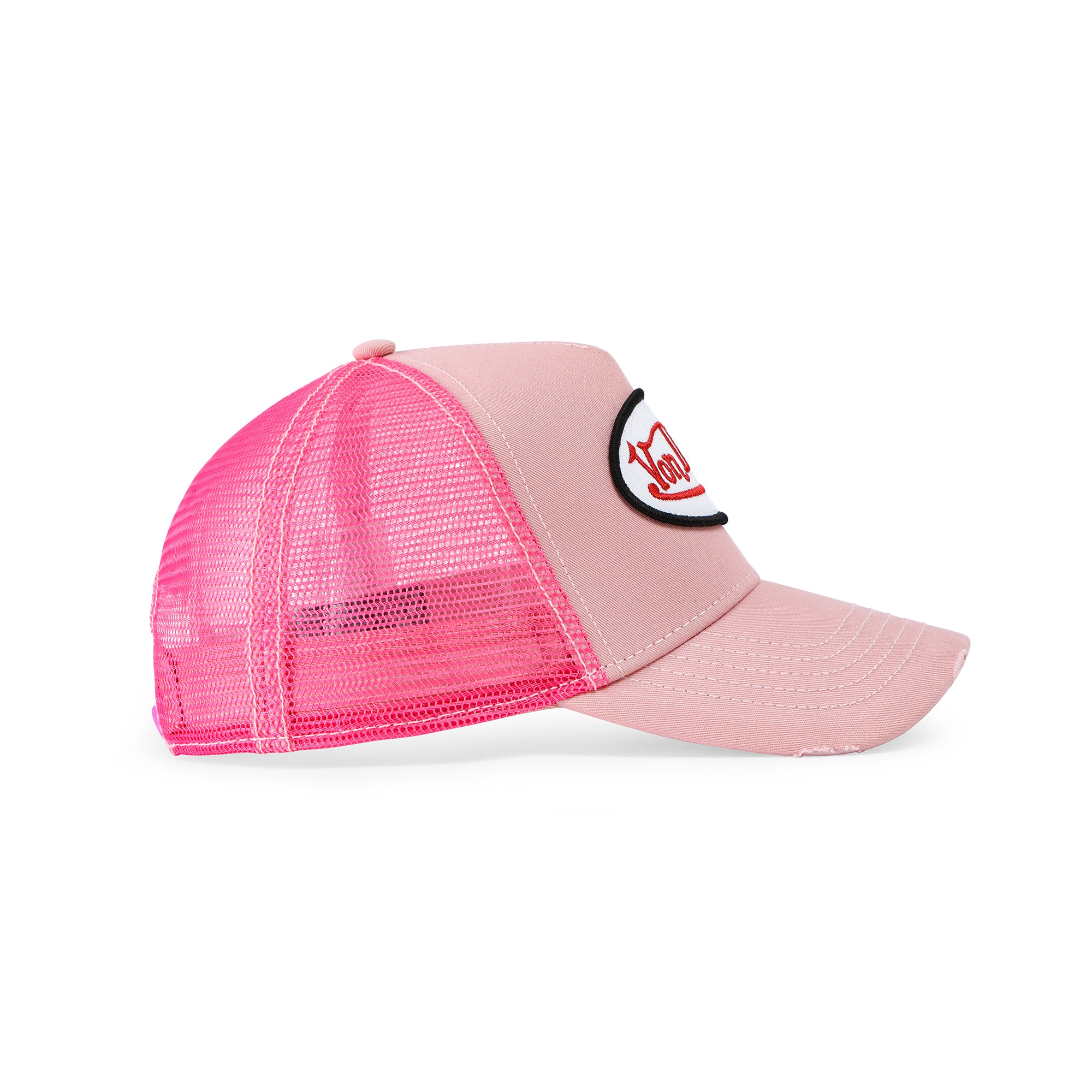 Von Dutch Distressed Dirty Pink Trucker Hat - Image 3