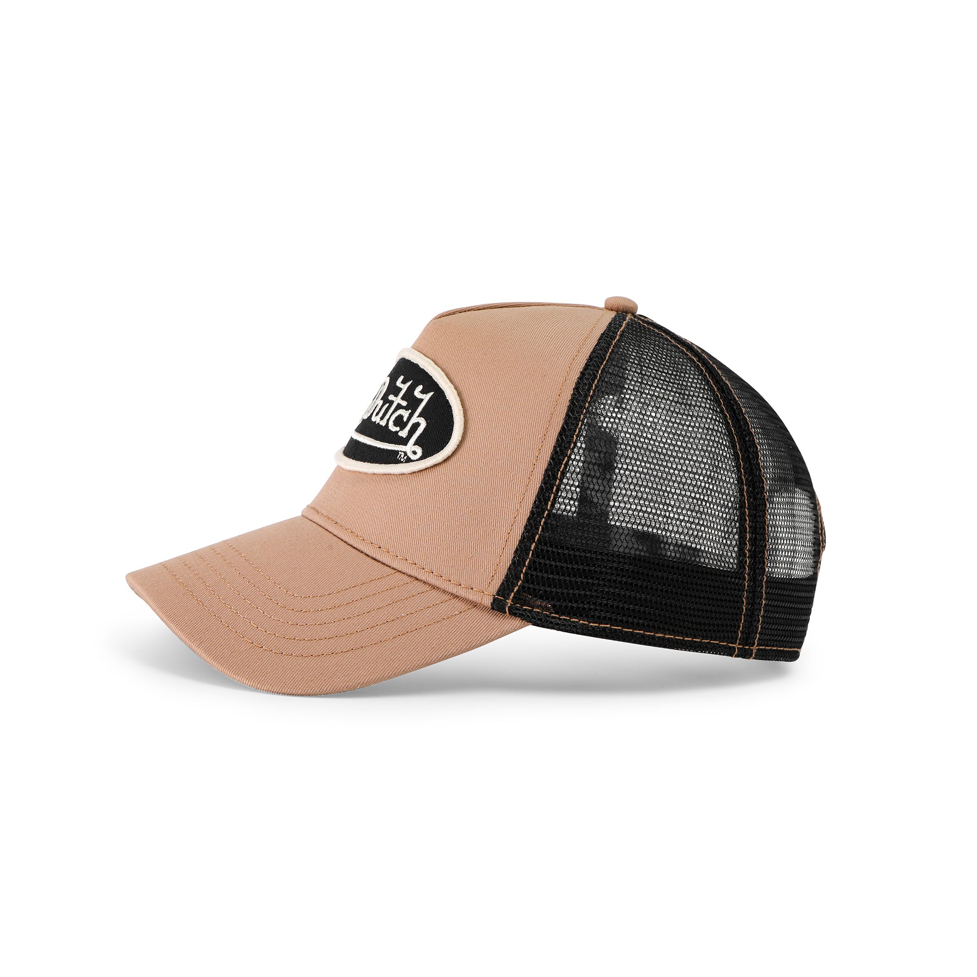 Von Dutch Brown. Off-White & Black Trucker Hat - Image 2