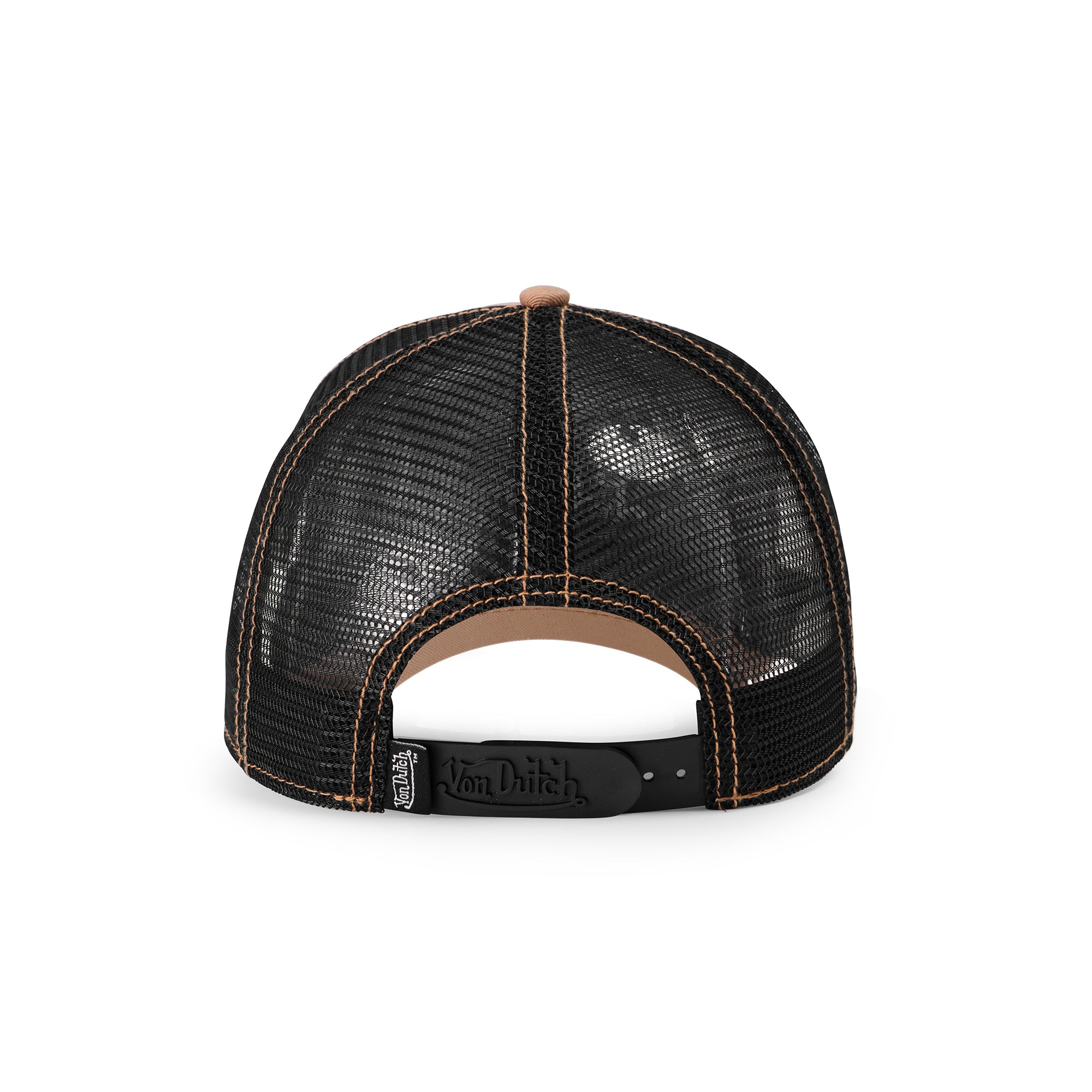 Von Dutch Brown. Off-White & Black Trucker Hat - Image 4