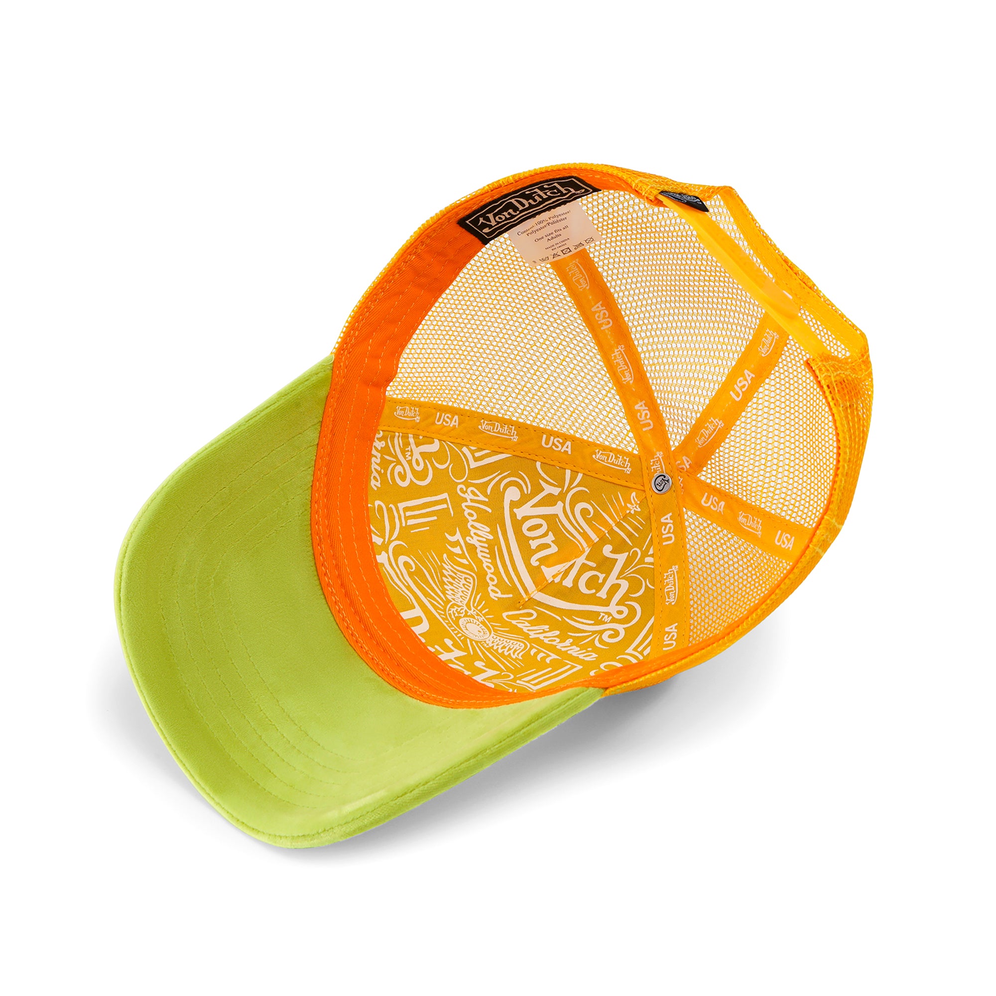 Von Dutch Sherbet Crush Velvet Trucker Hat - Image 5