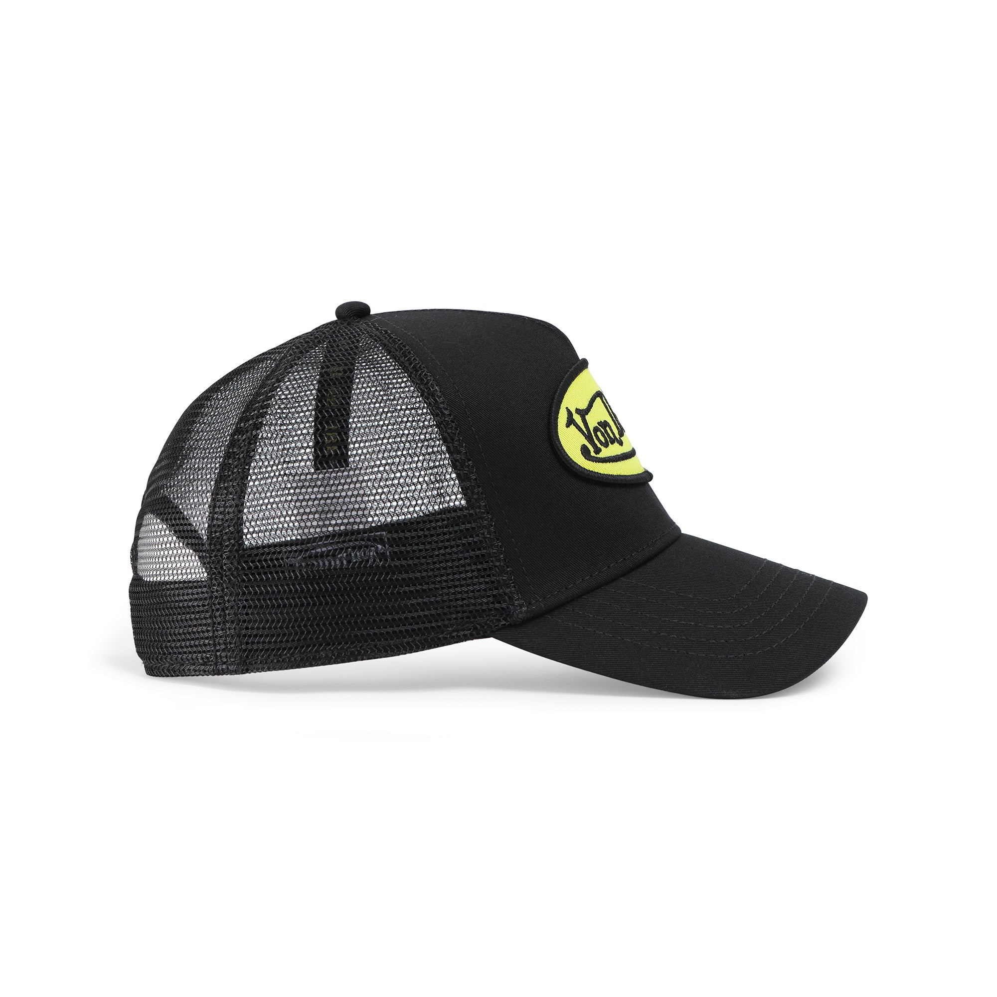 Von Dutch Black & Yellow Trucker Hat - Image 3