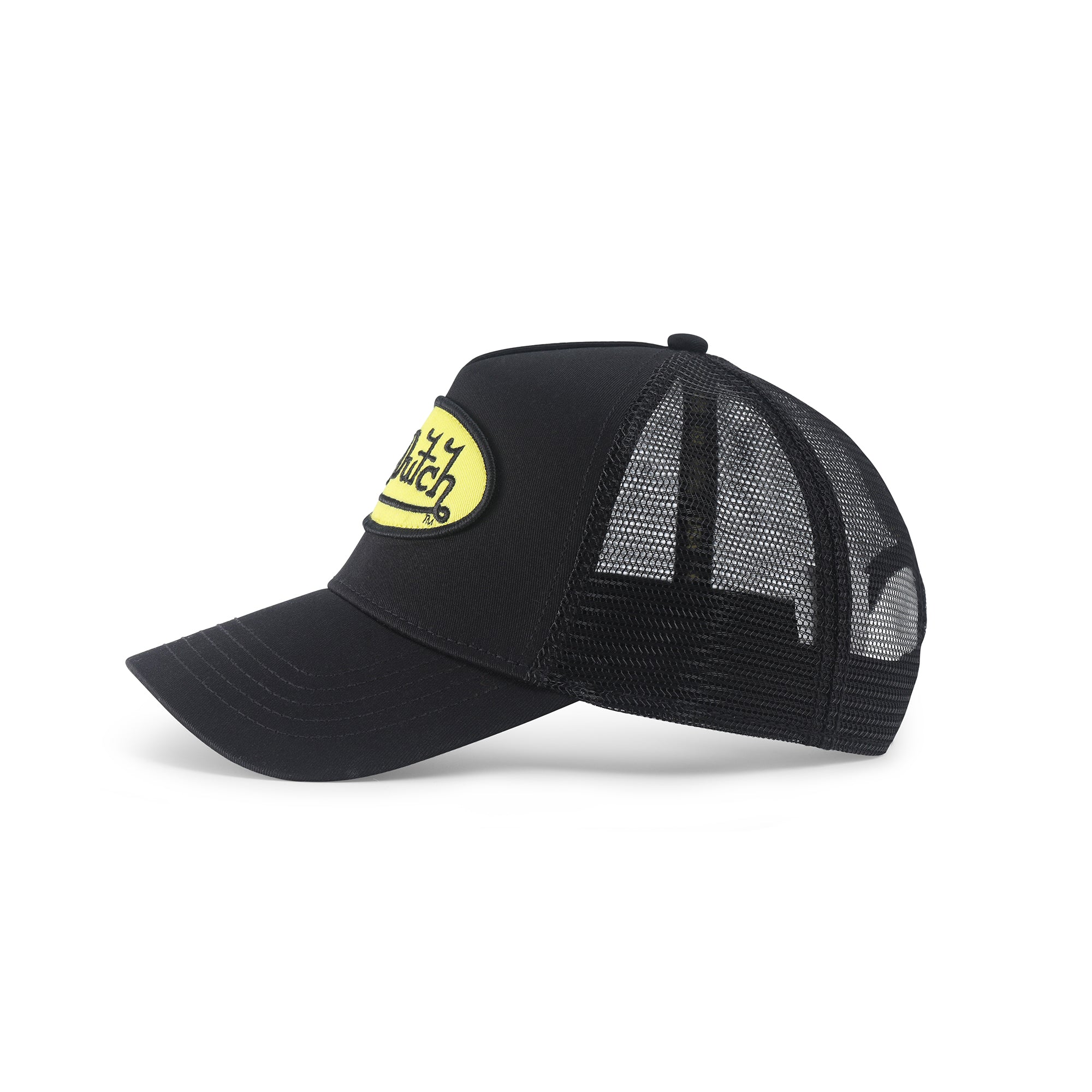 Von Dutch Black & Yellow Trucker Hat - Image 2