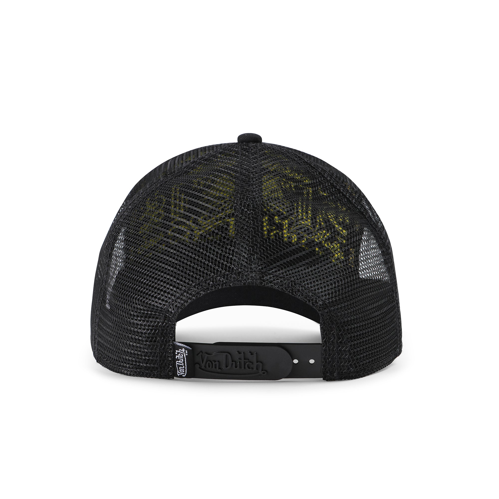 Von Dutch Black & Yellow Trucker Hat - Image 4