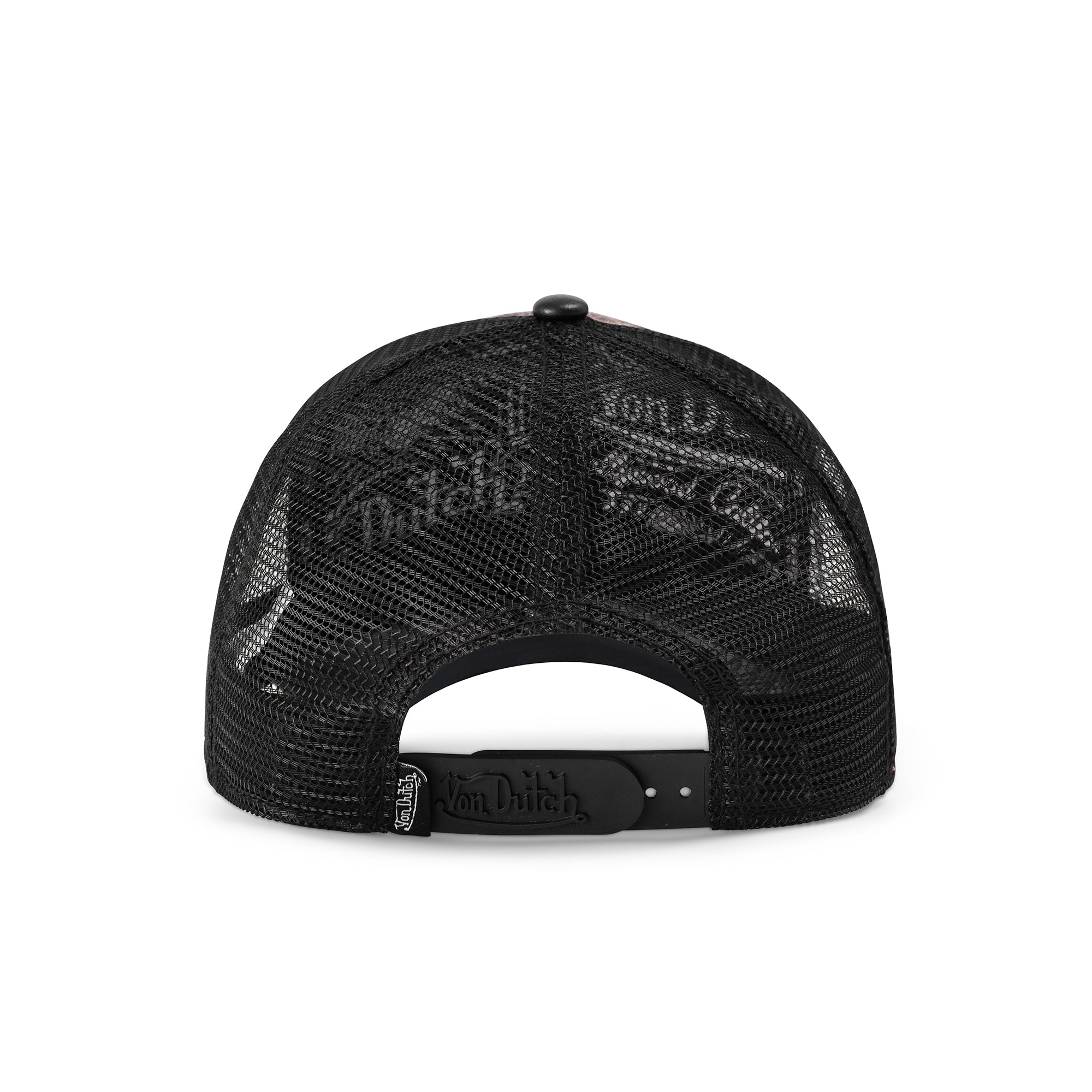 Von Dutch Vegan Leather Trucker Hat - Black Leopard - Image 4