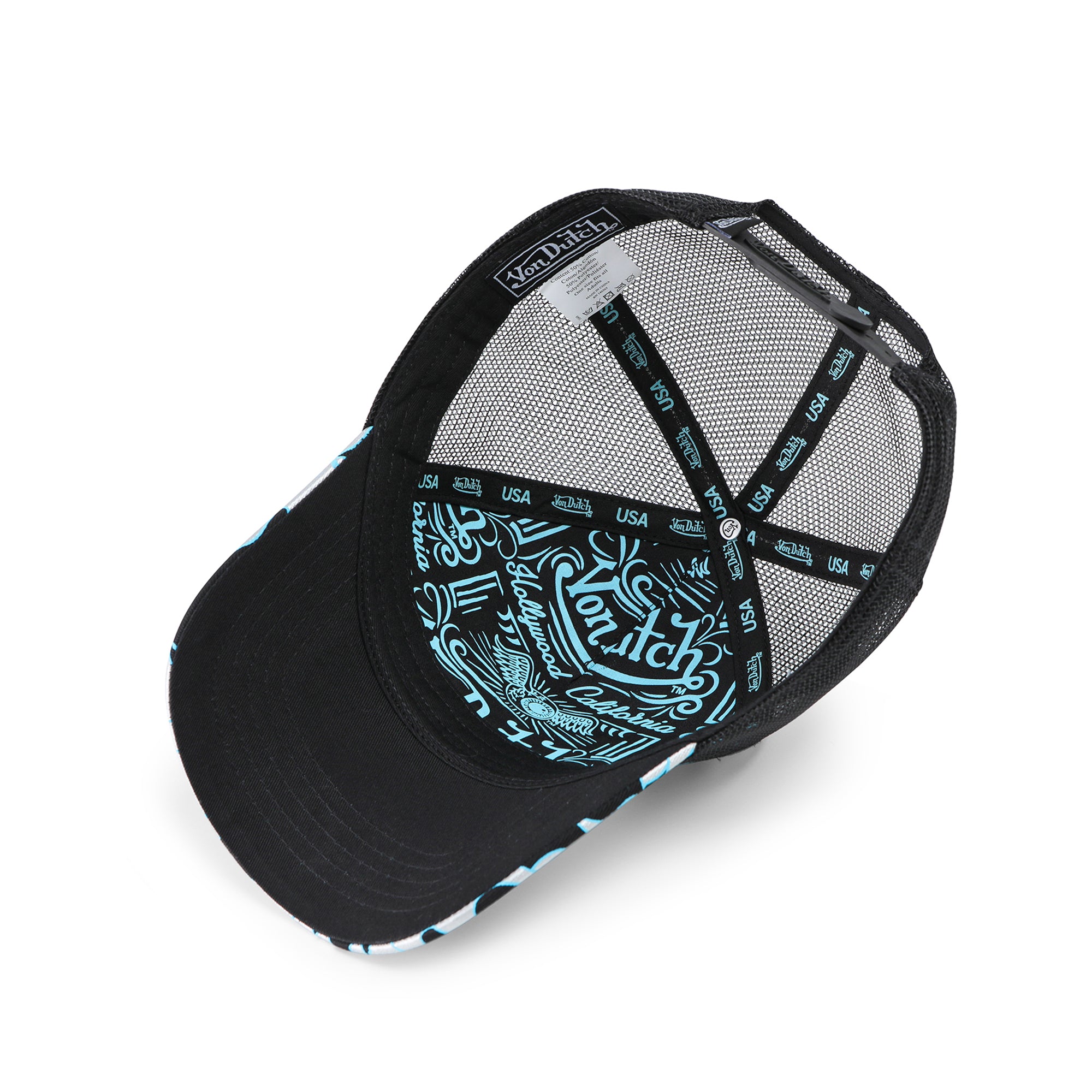 Von Dutch City of Angels Silver Blue Trucker Hat - Image 5
