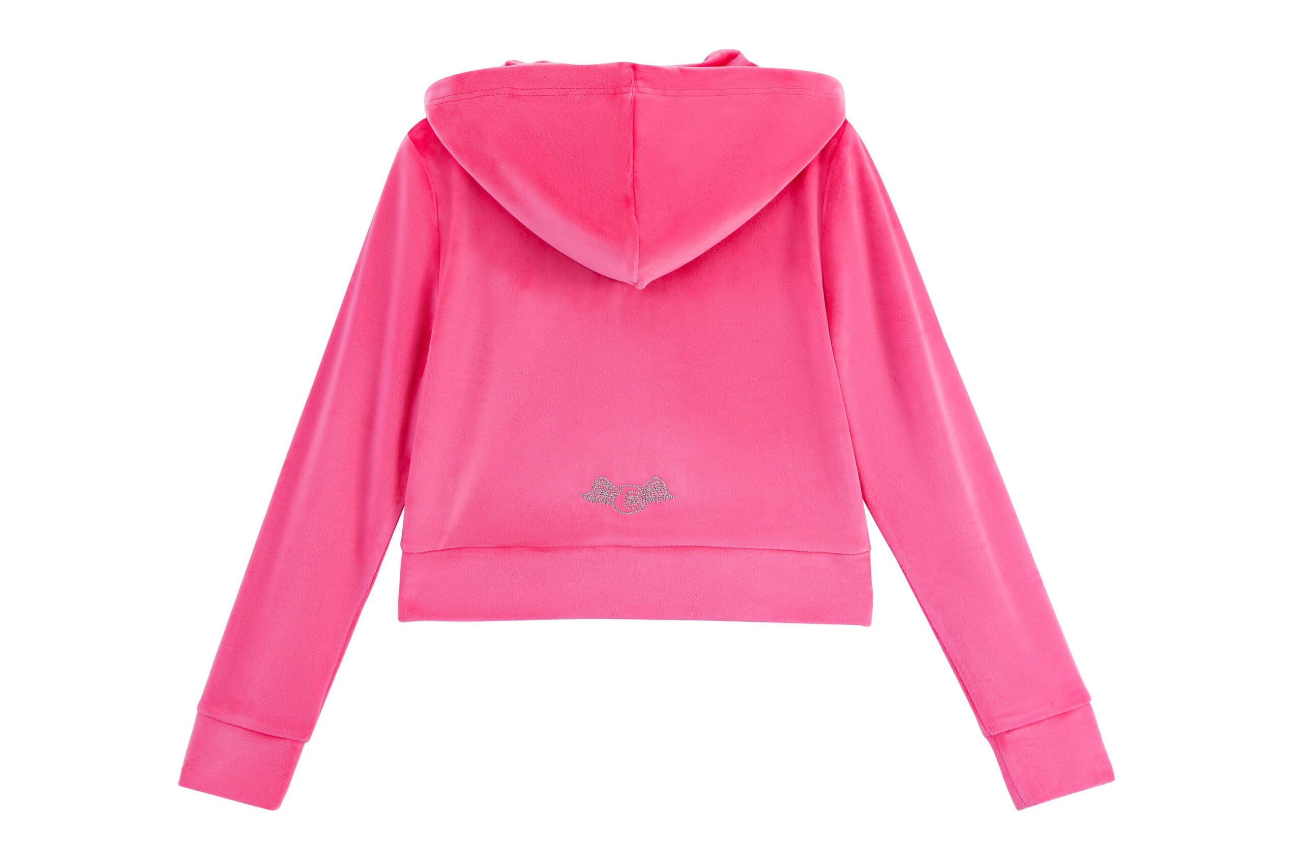 Velour Zip Up - Hot Pink - Image 4