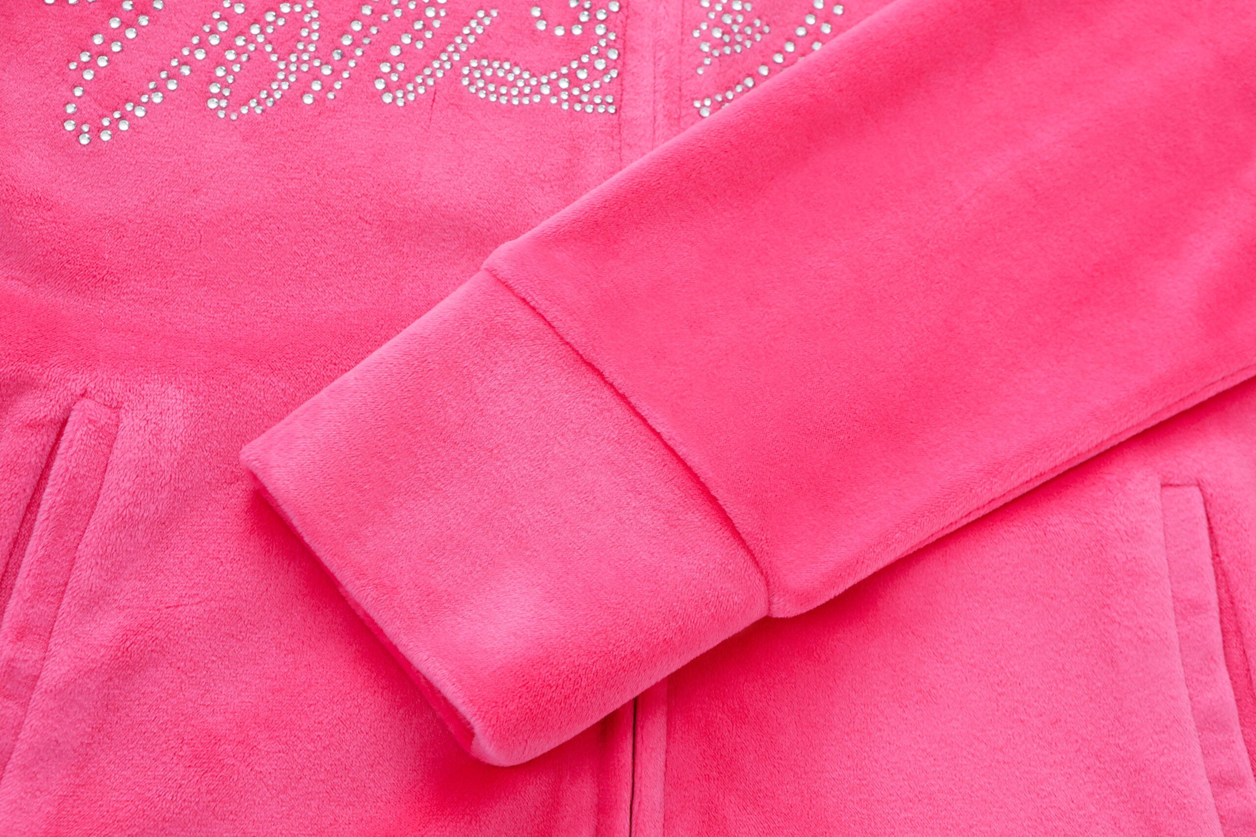 Velour Zip Up - Hot Pink - Image 11