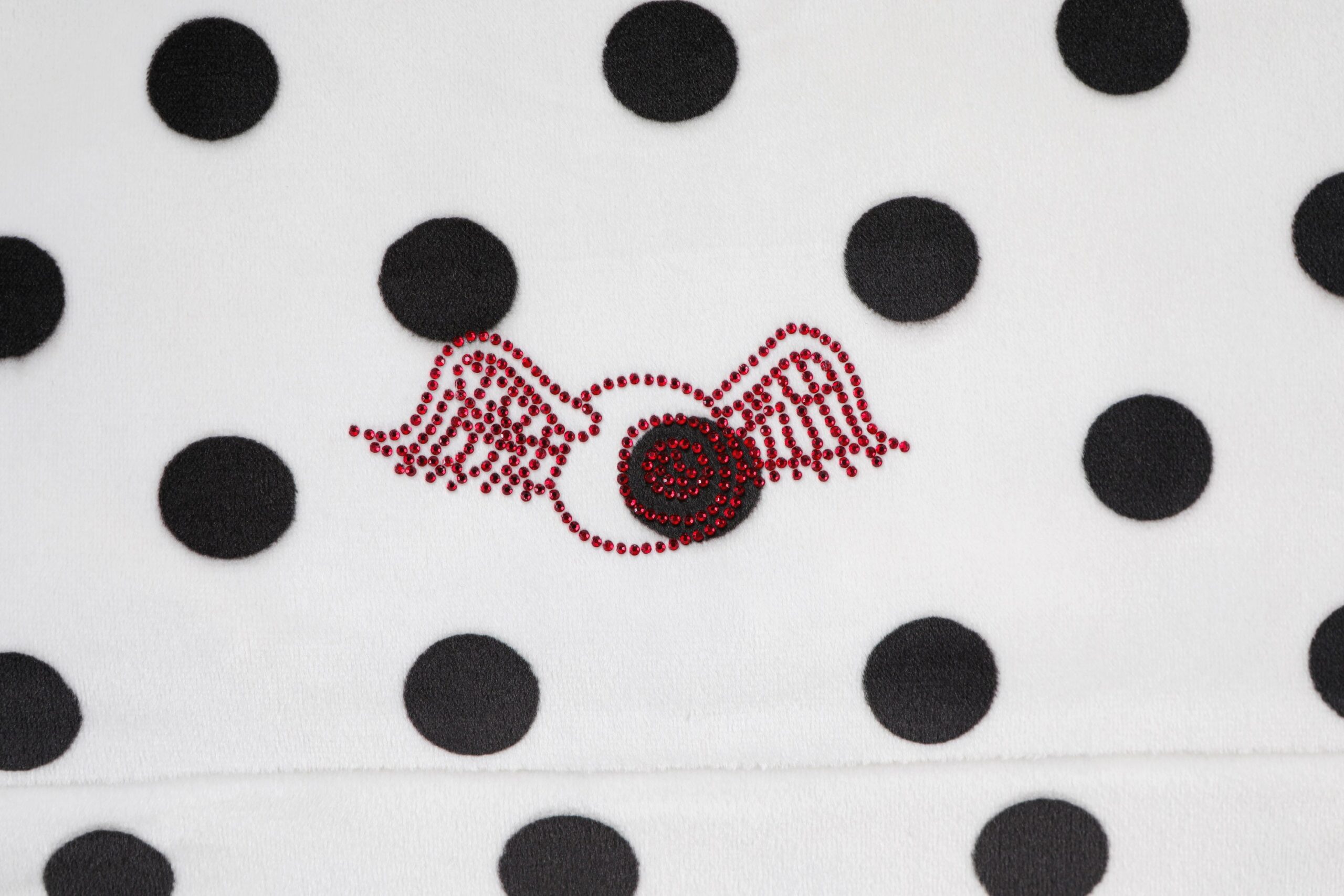 Velour Zip Up - Polka Dot - Image 4