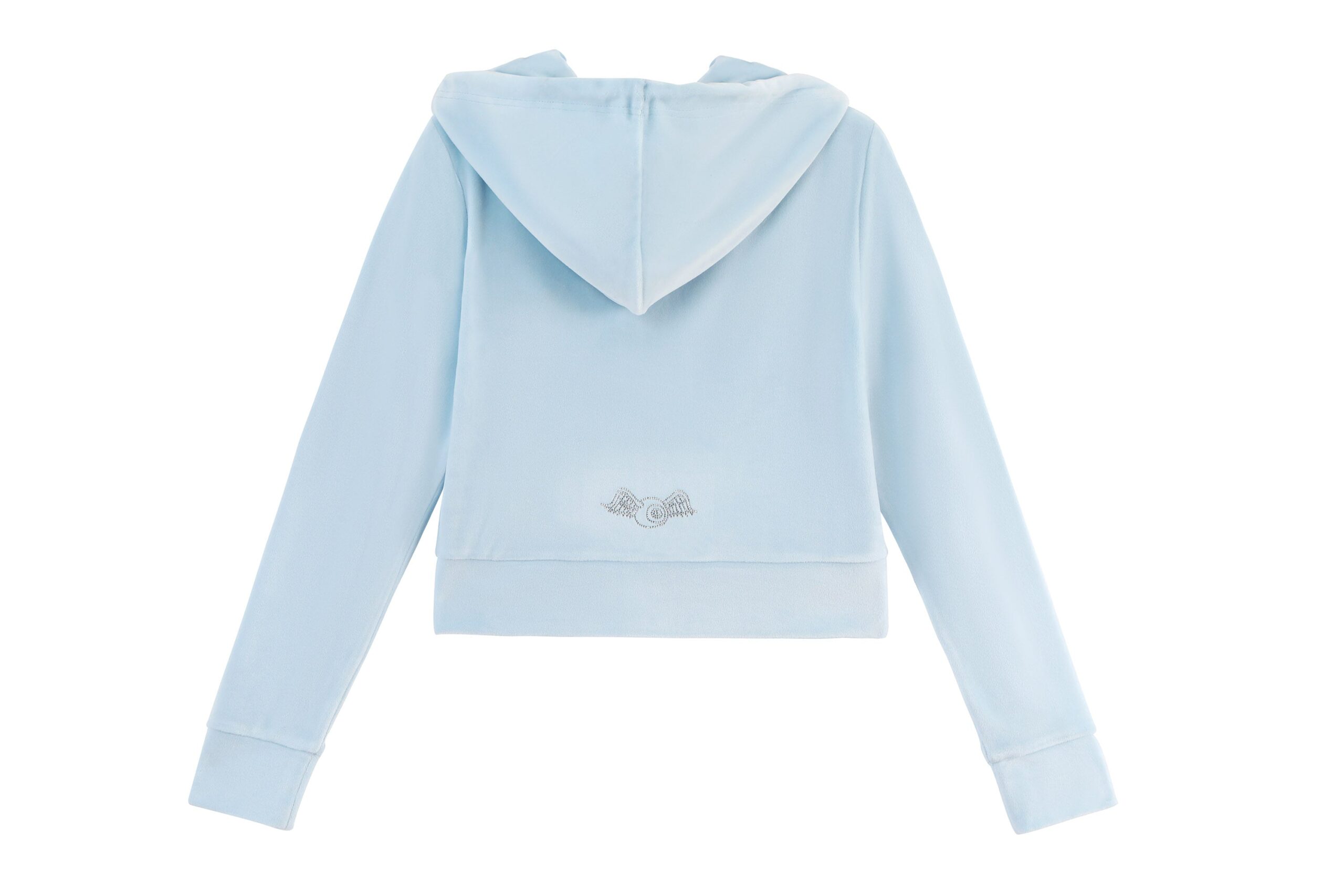 Velour Zip Up - Light Blue - Image 3