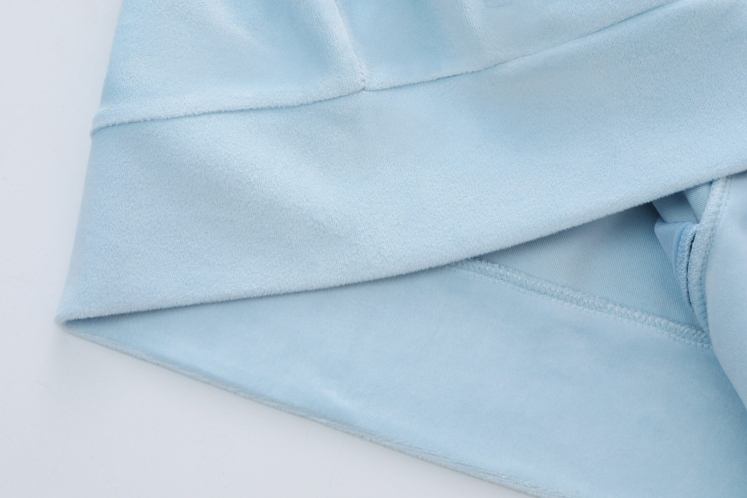 Velour Zip Up - Light Blue - Image 8