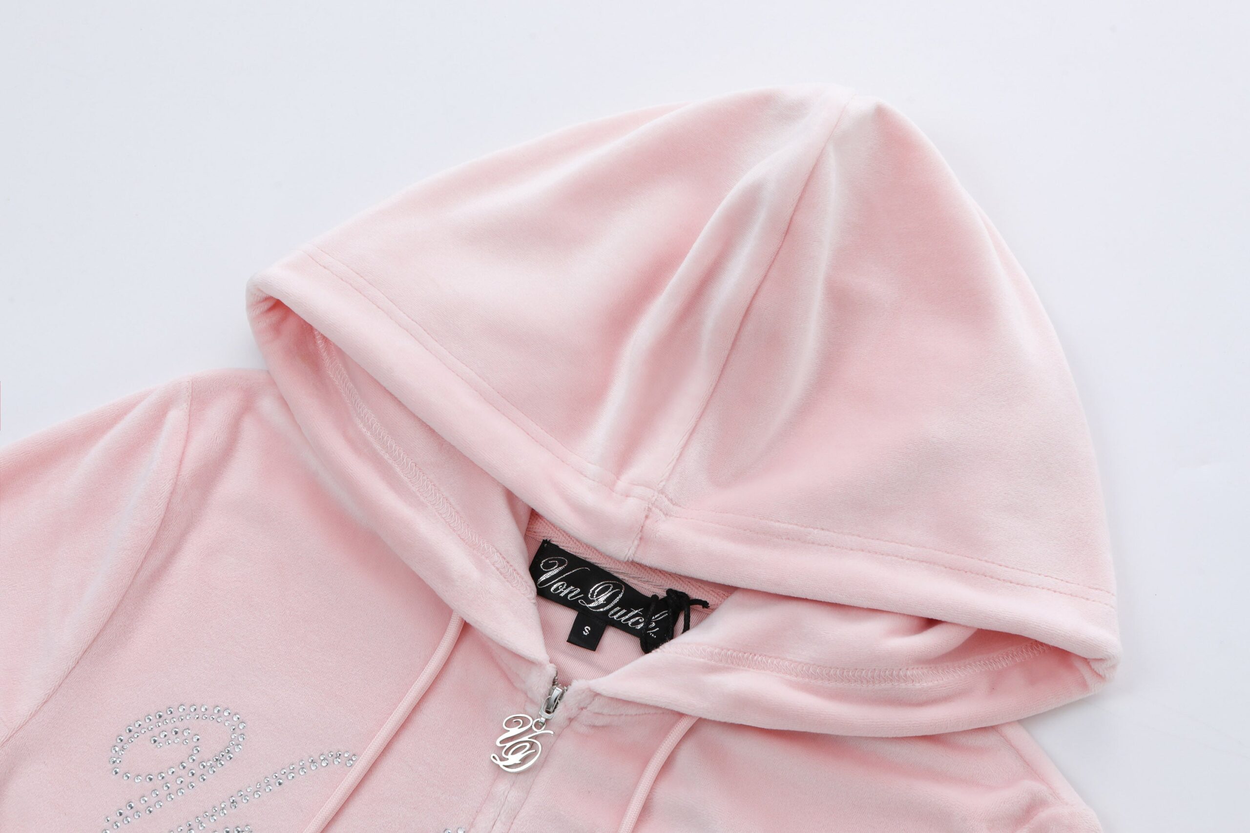 Velour Zip Up - Pink - Image 5