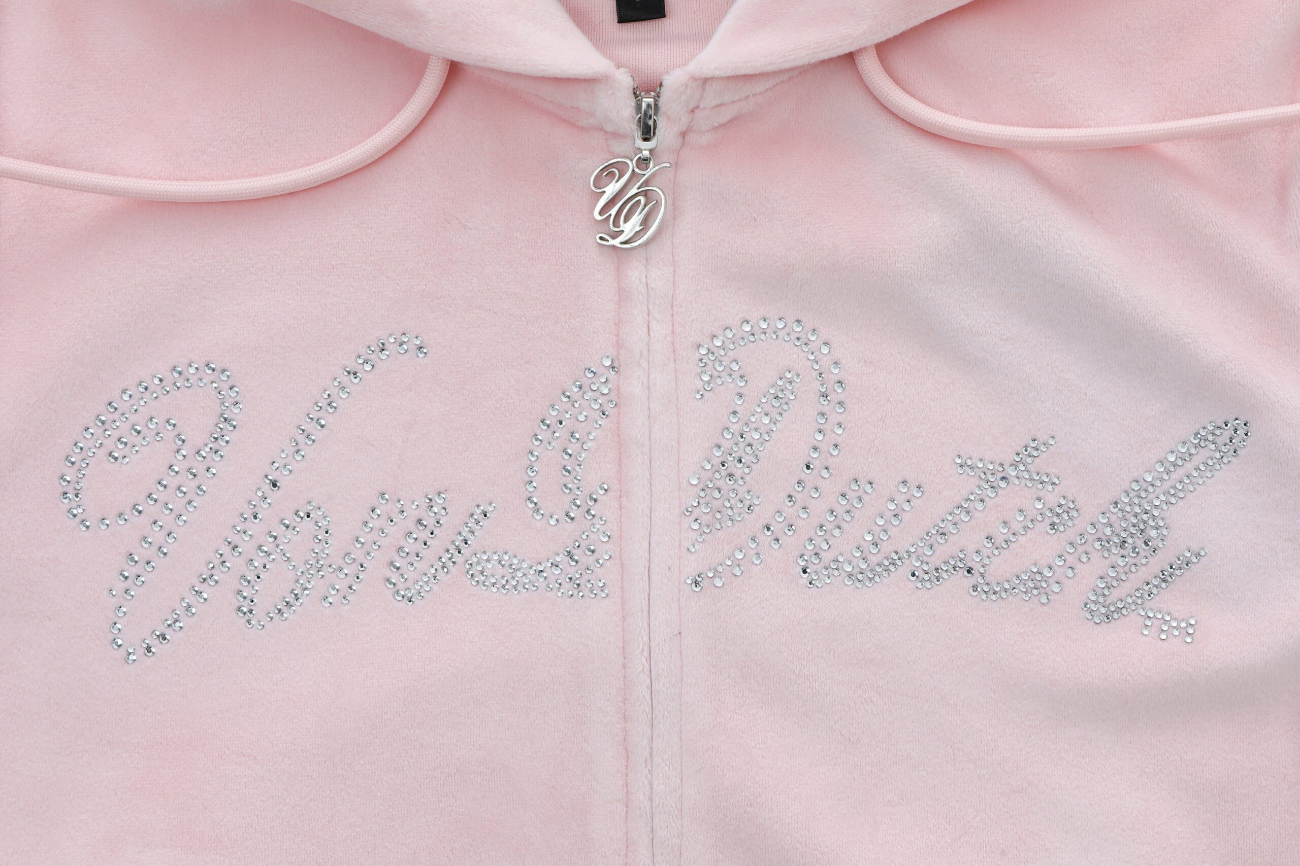 Velour Zip Up - Pink - Image 6