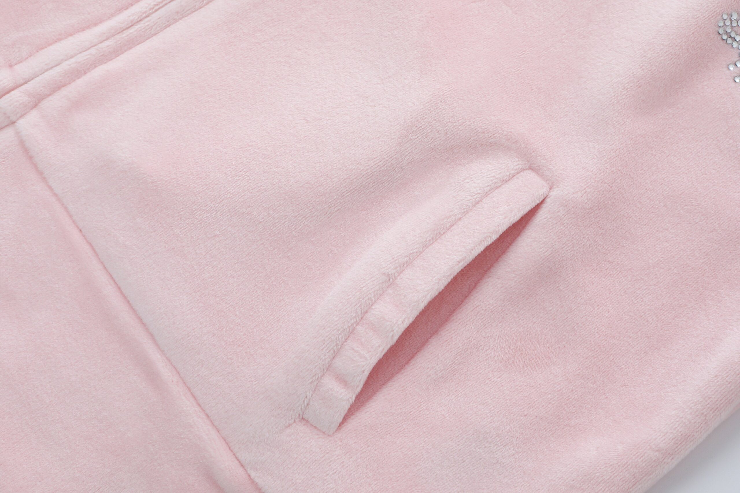 Velour Zip Up - Pink - Image 7