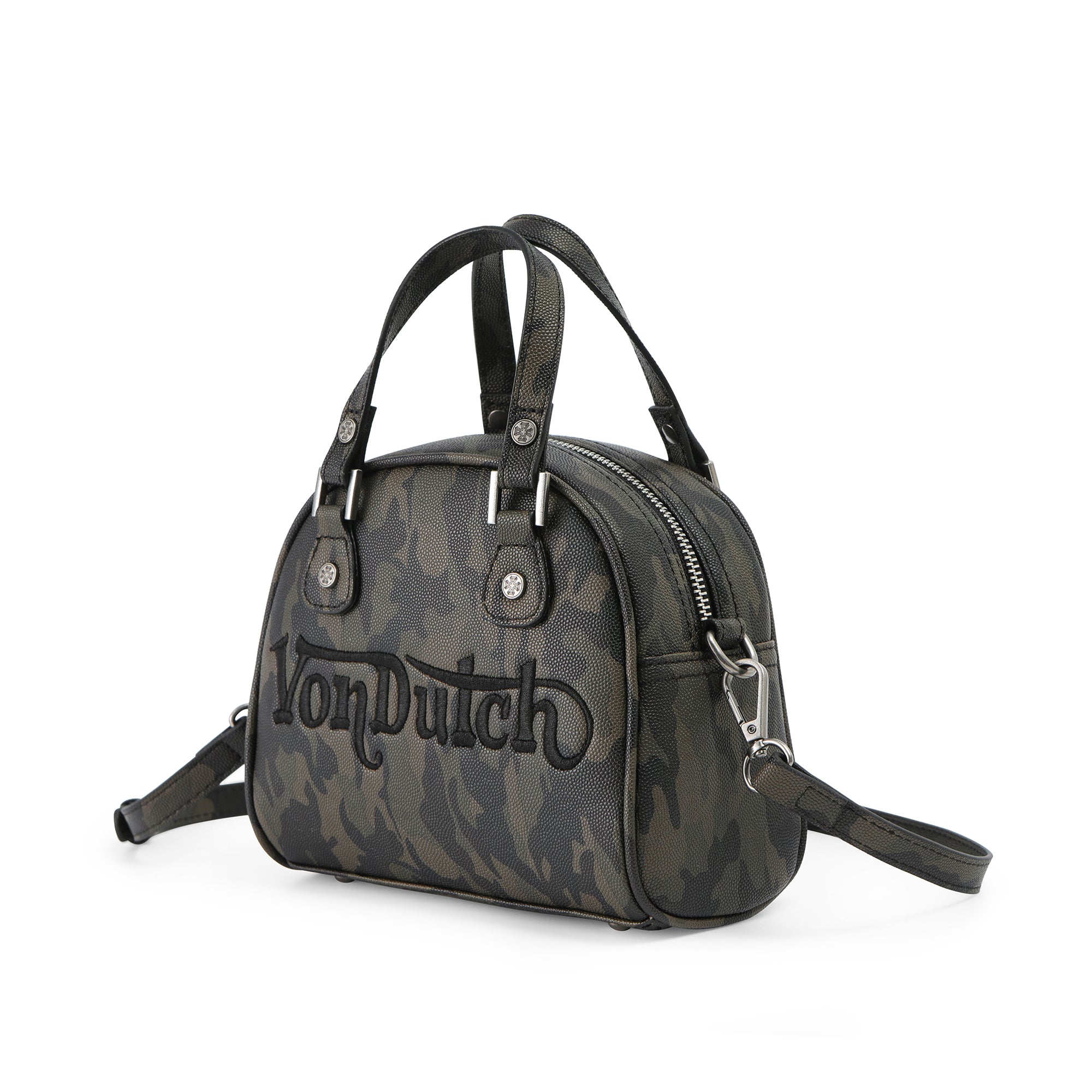 Von Dutch Chopper Cross Bowling Bag - Dark Camo - Image 2