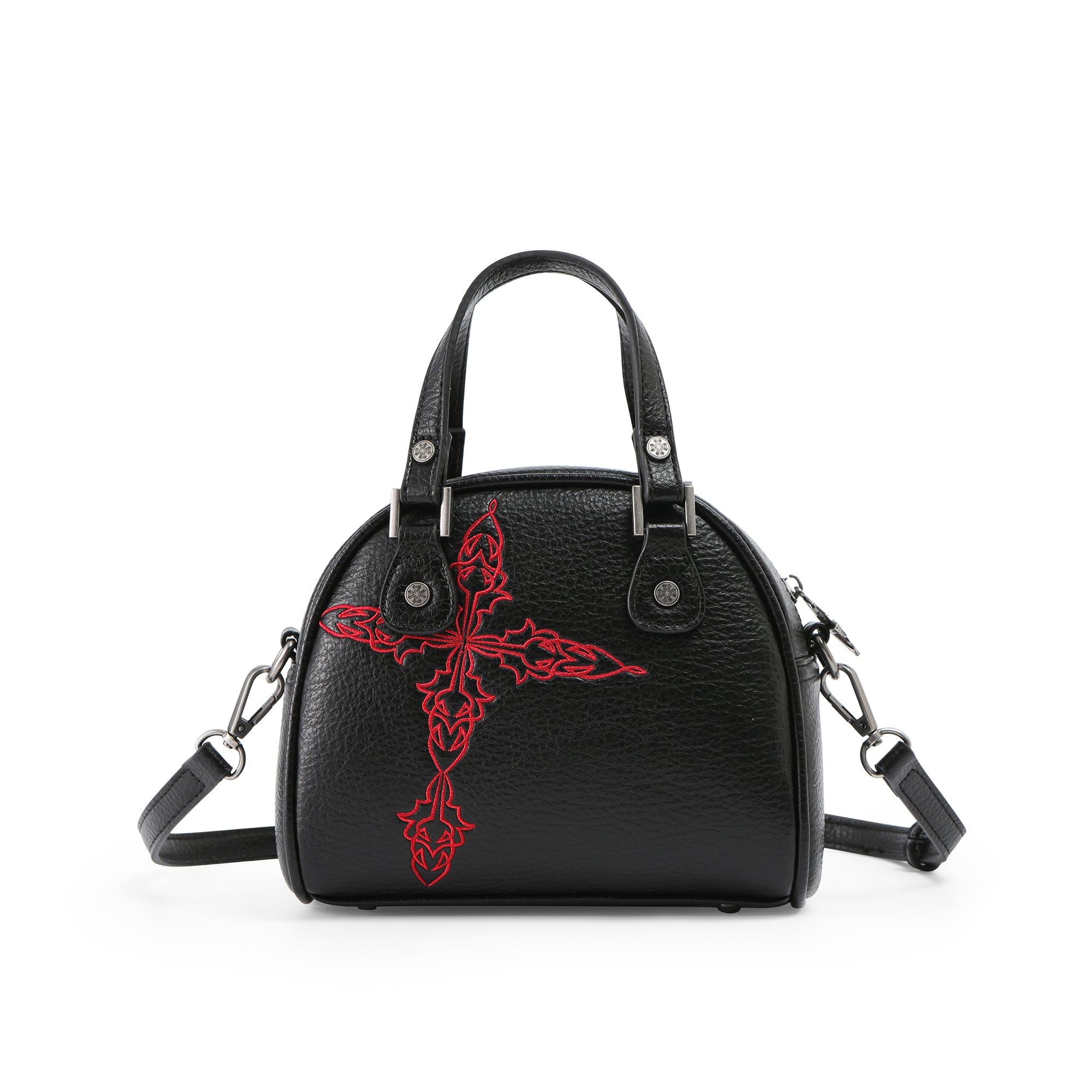 Von Dutch Chopper Cross Bowling Bag - Black & Red - Image 3