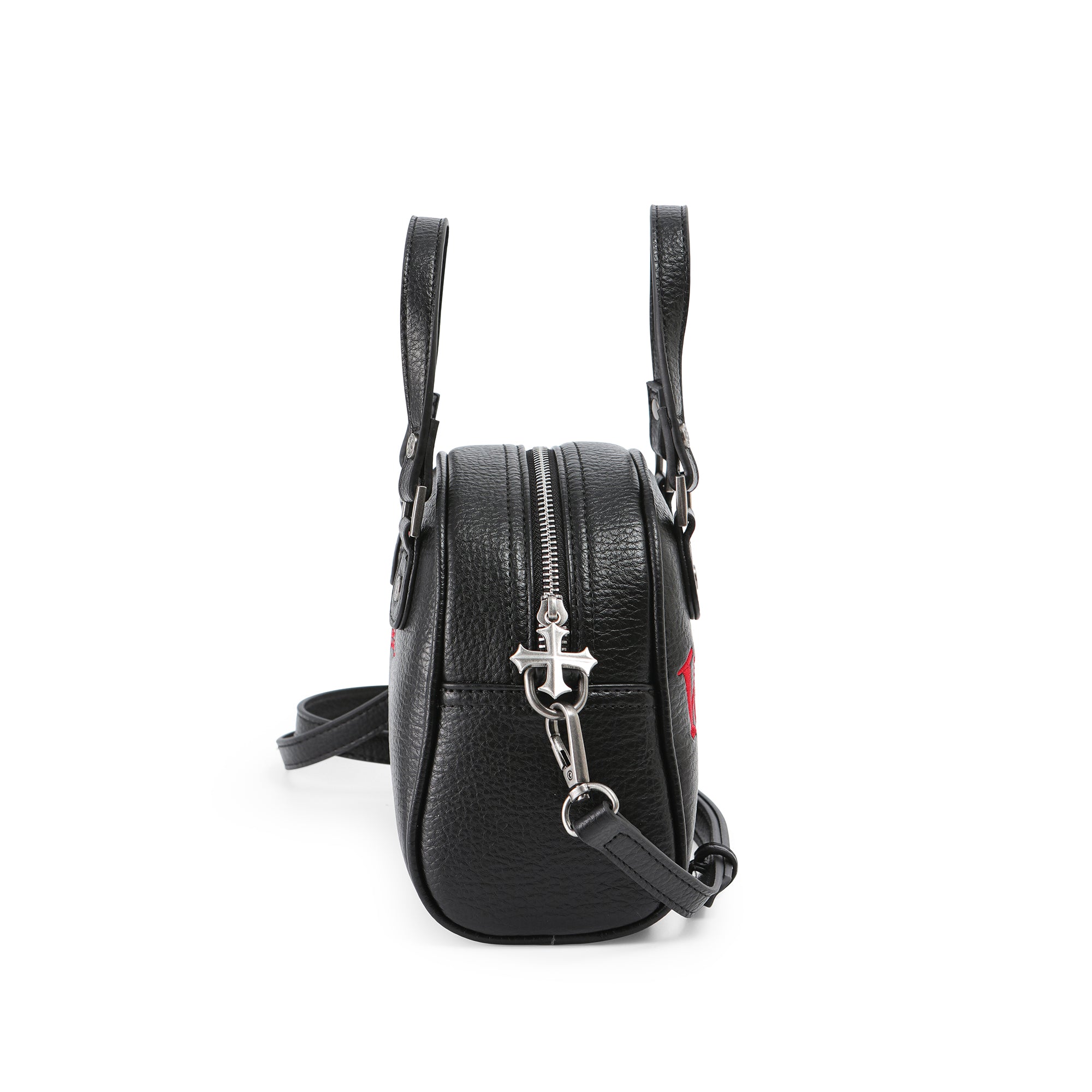 Von Dutch Chopper Cross Bowling Bag - Black & Red - Image 4