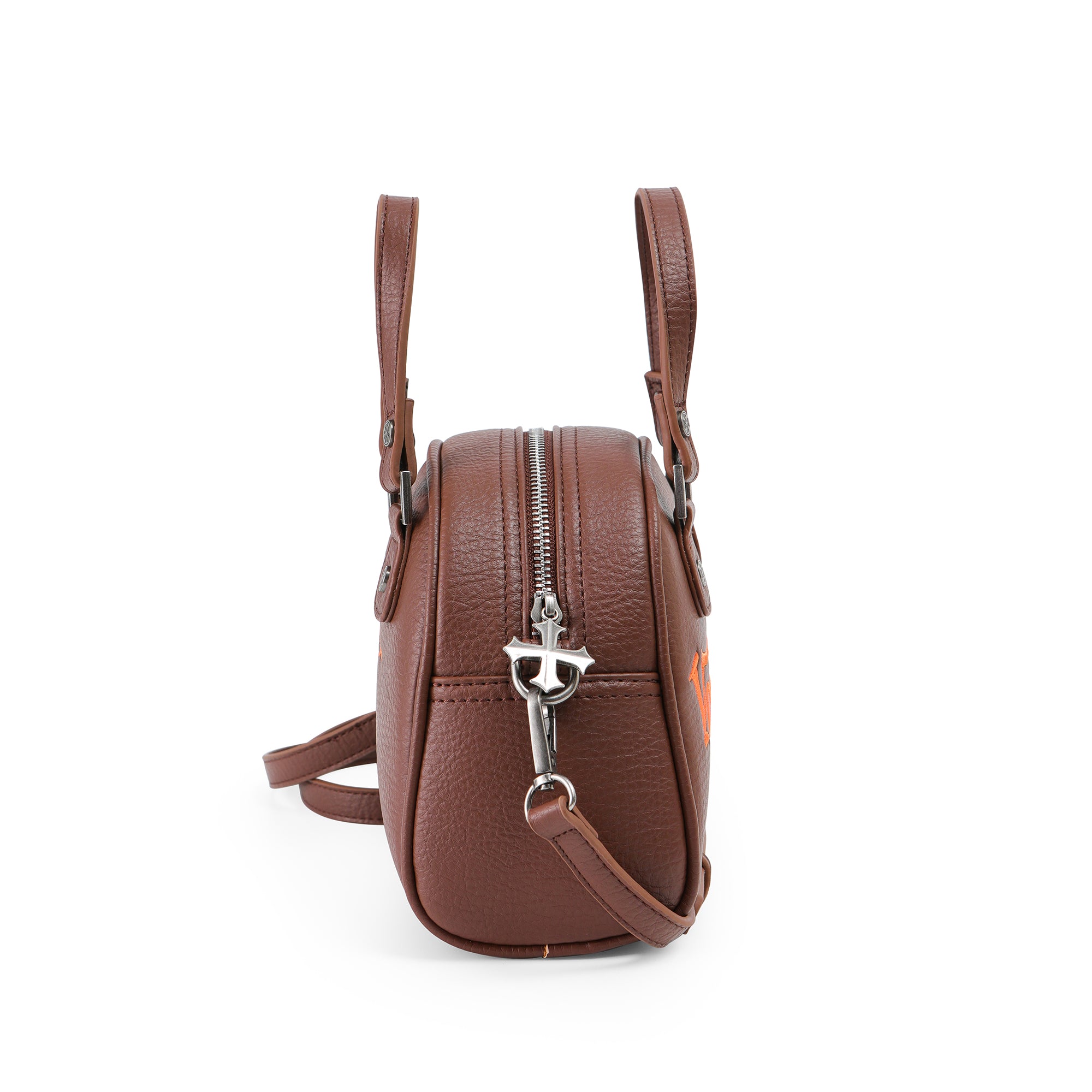 Von Dutch Chopper Cross Bowling Bag - Brown & Orange - Image 4
