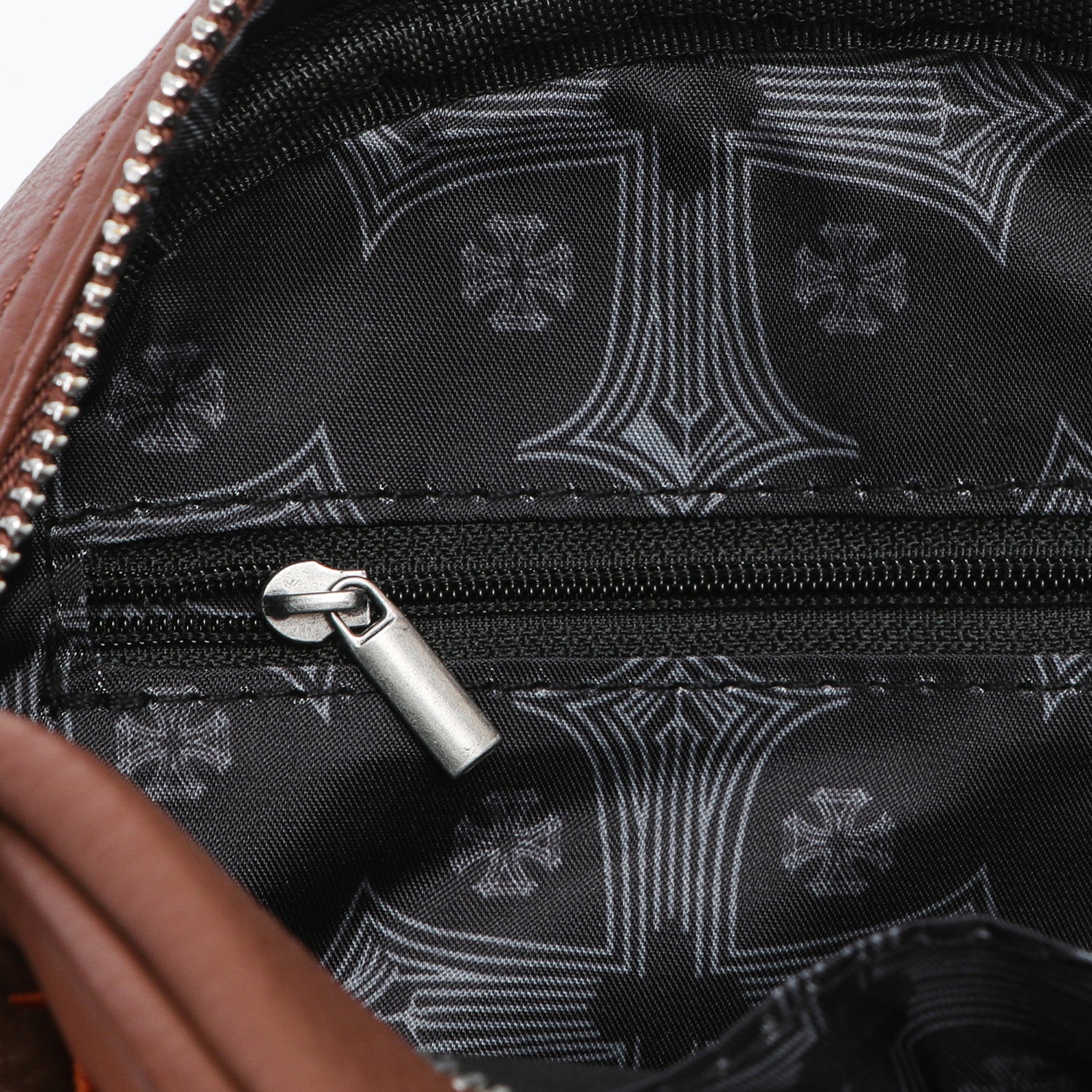Von Dutch Chopper Cross Bowling Bag - Brown & Orange - Image 6