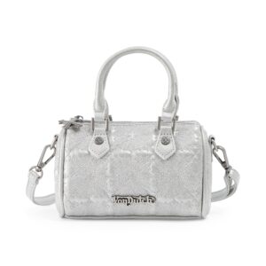 Von Dutch Embroidered Chopper Hanna Bag - Silver