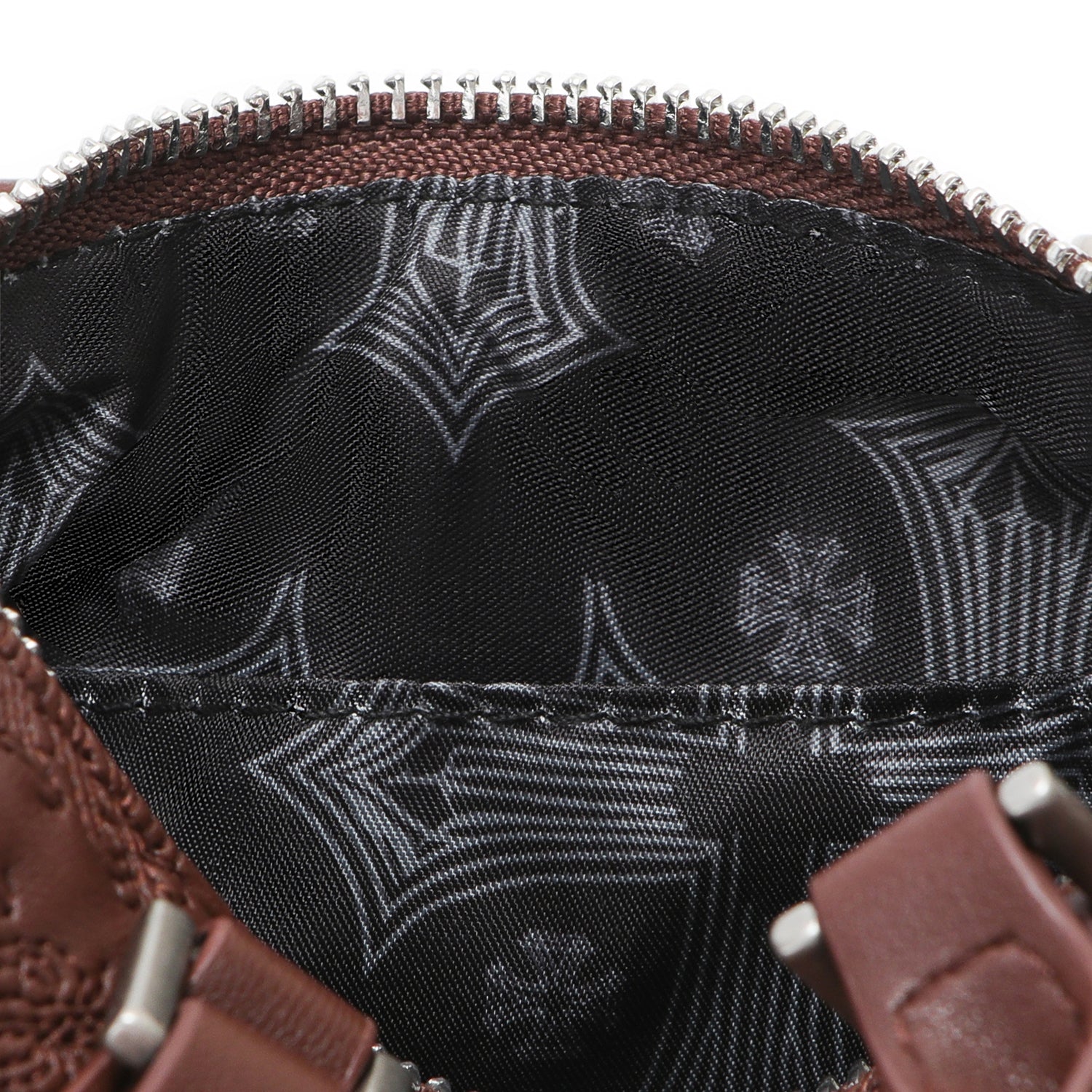 Von Dutch Embroidered Chopper Hanna Bag - Brown - Image 5
