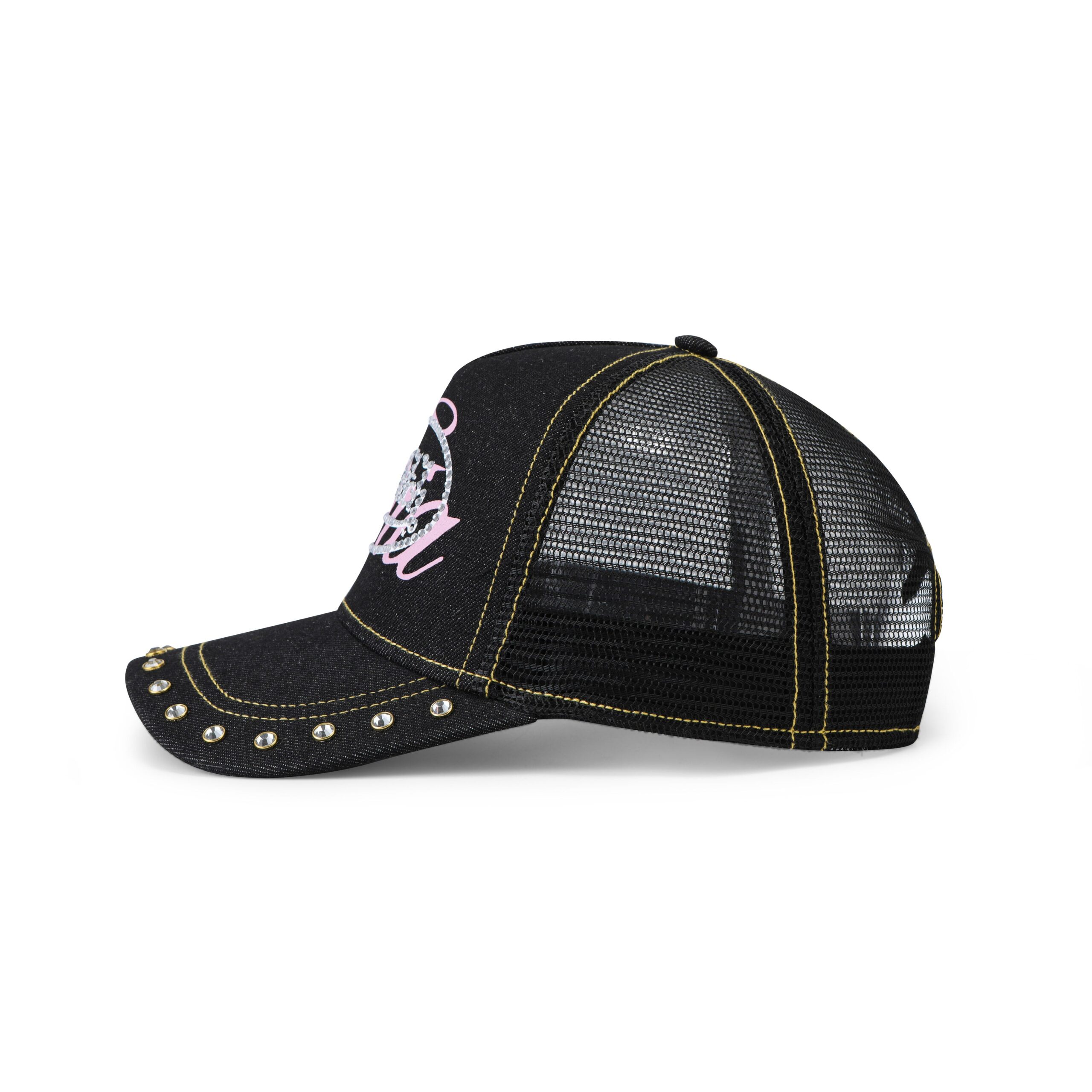 I.AM.GIA X VON DUTCH BLACK DENIM TRUCKER HAT - Image 5