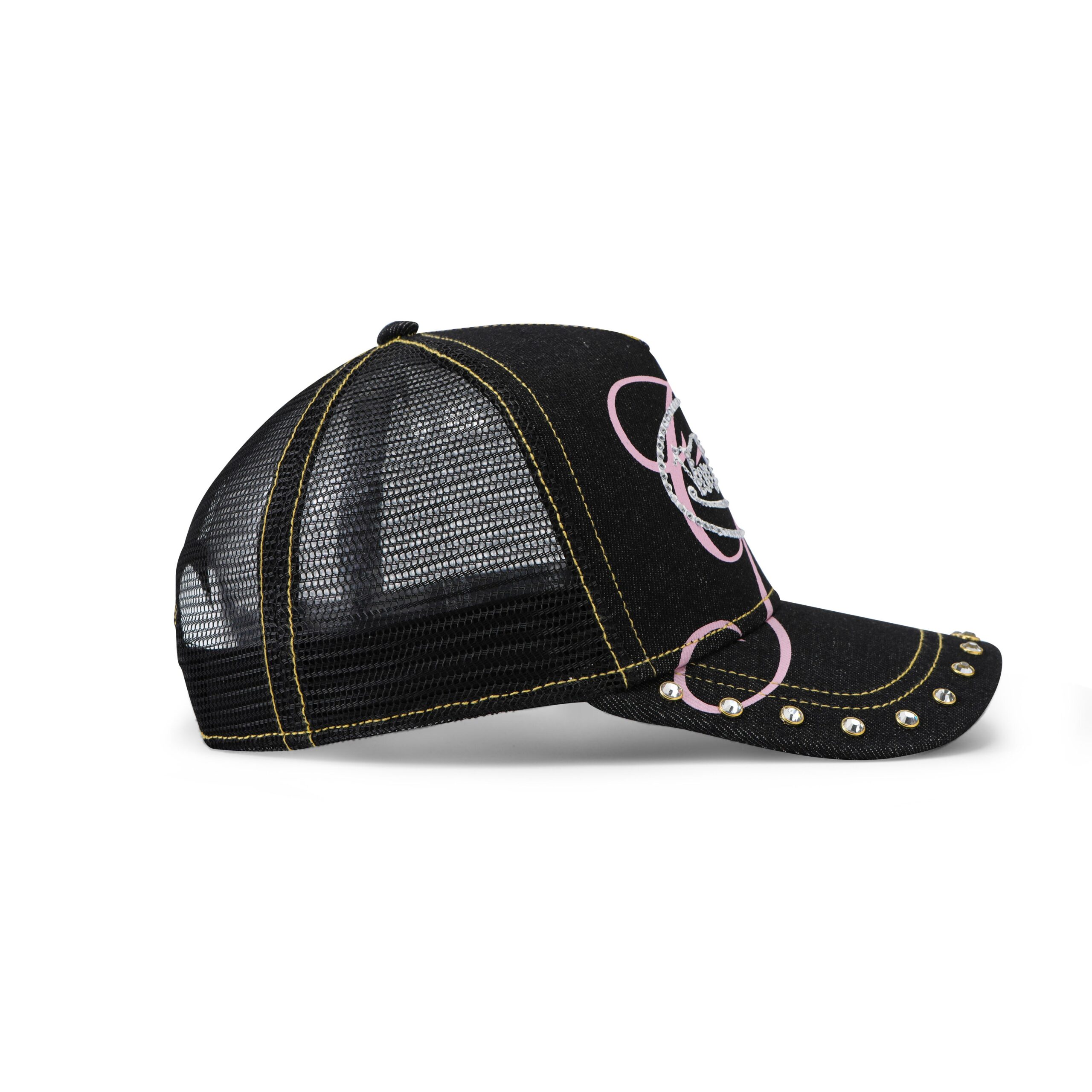 I.AM.GIA X VON DUTCH BLACK DENIM TRUCKER HAT - Image 7