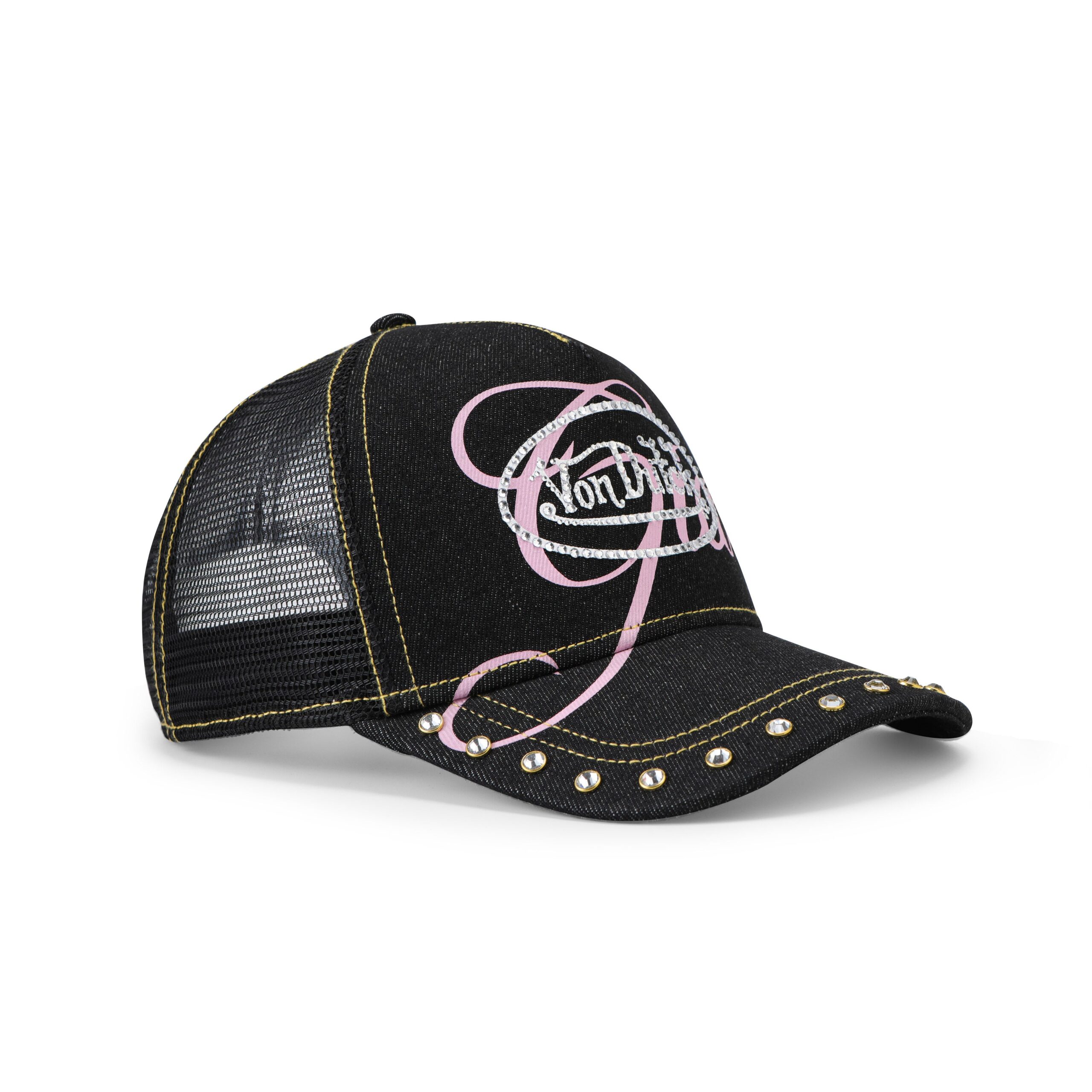 I.AM.GIA X VON DUTCH BLACK DENIM TRUCKER HAT - Image 8