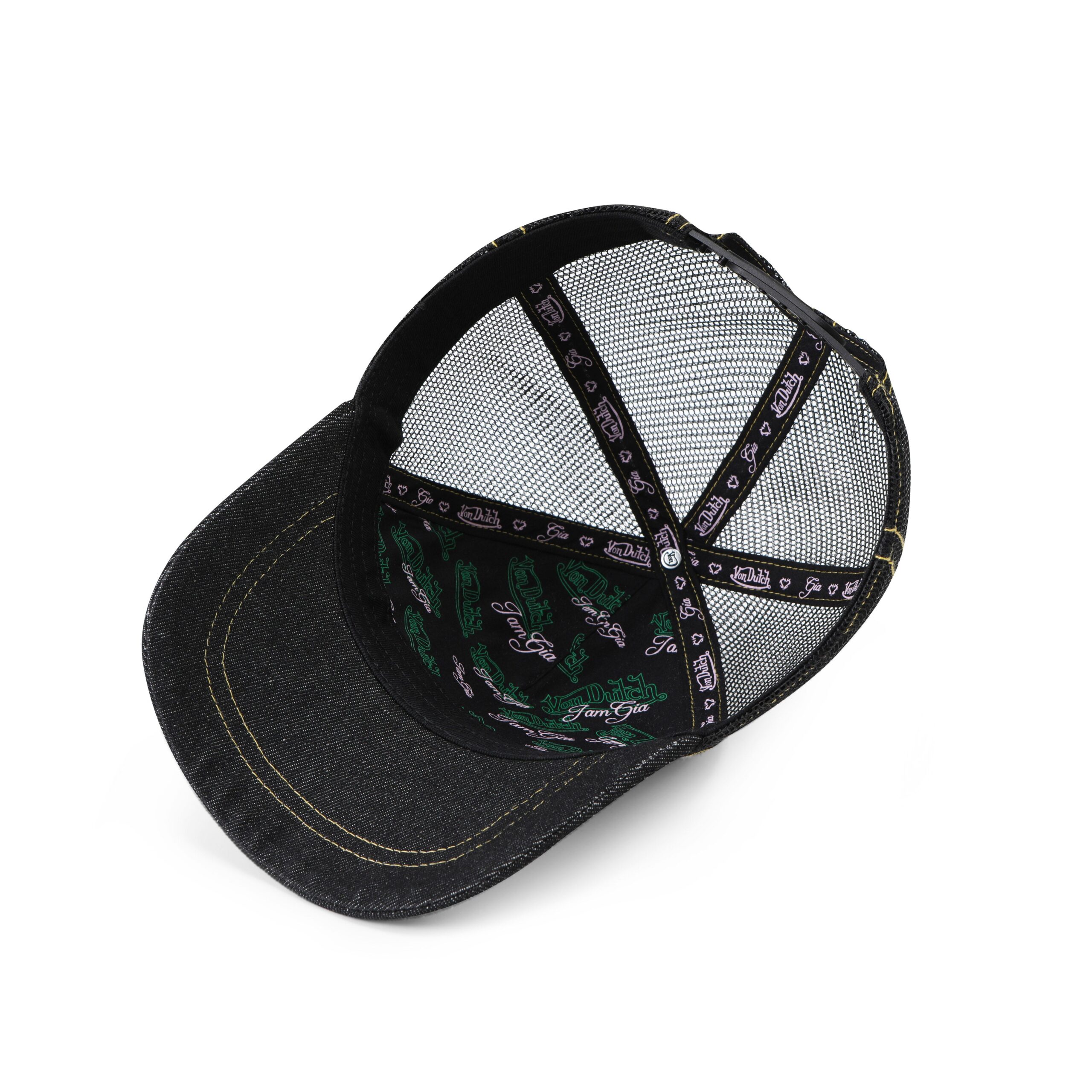 I.AM.GIA X VON DUTCH BLACK DENIM TRUCKER HAT - Image 9