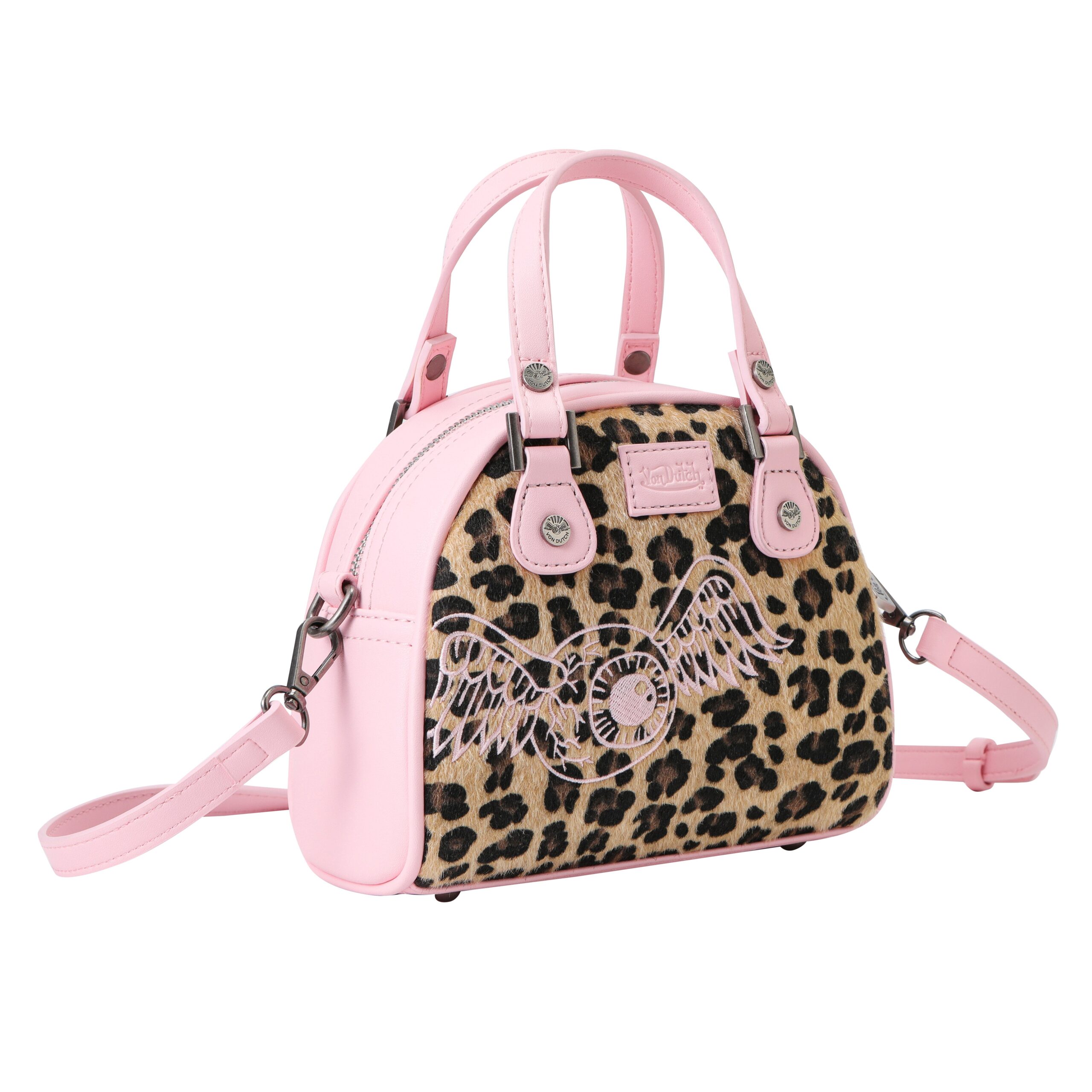 Von Dutch Pink Cheetah Bowling Bag - Image 6