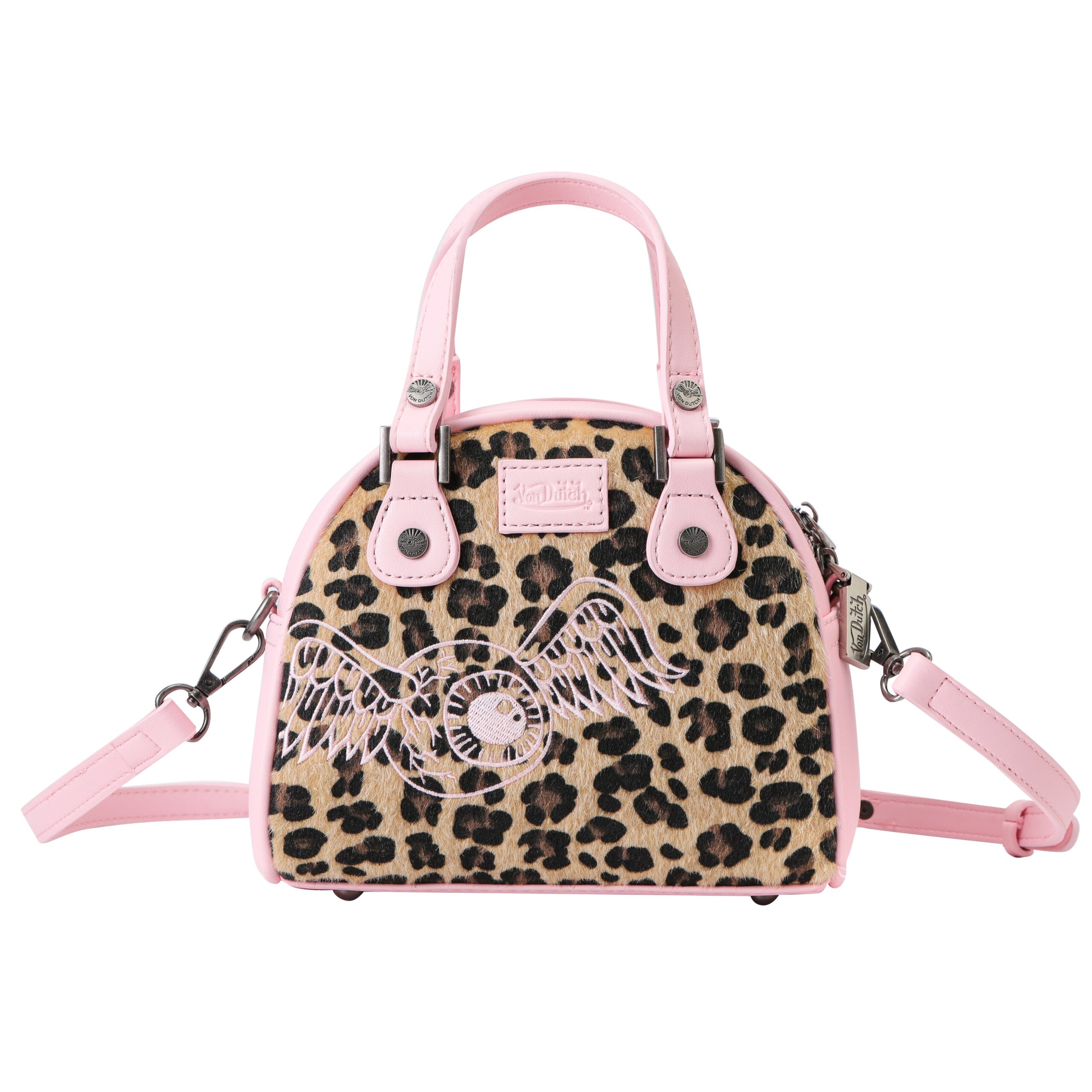 Von Dutch Pink Cheetah Bowling Bag - Image 7