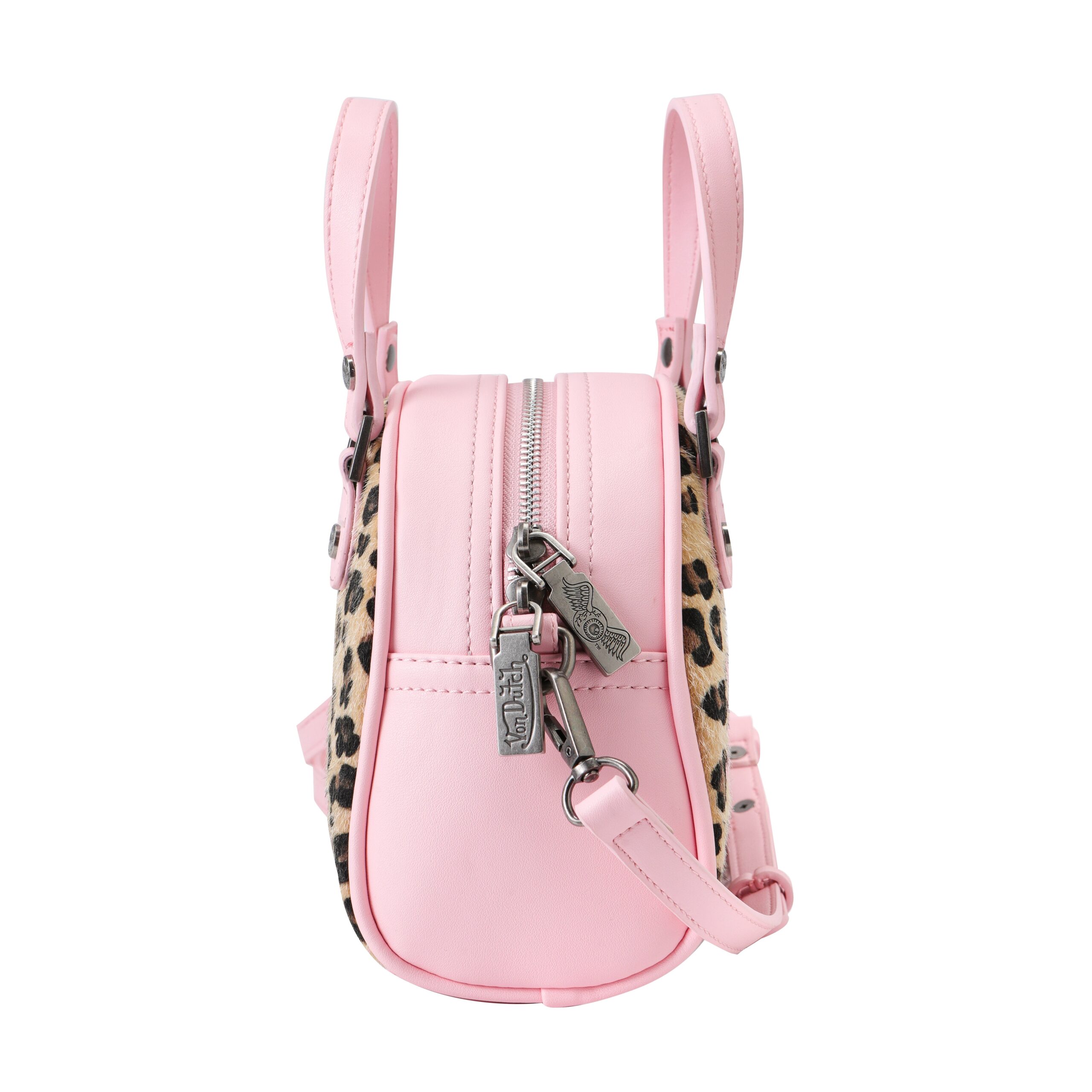 Von Dutch Pink Cheetah Bowling Bag - Image 8