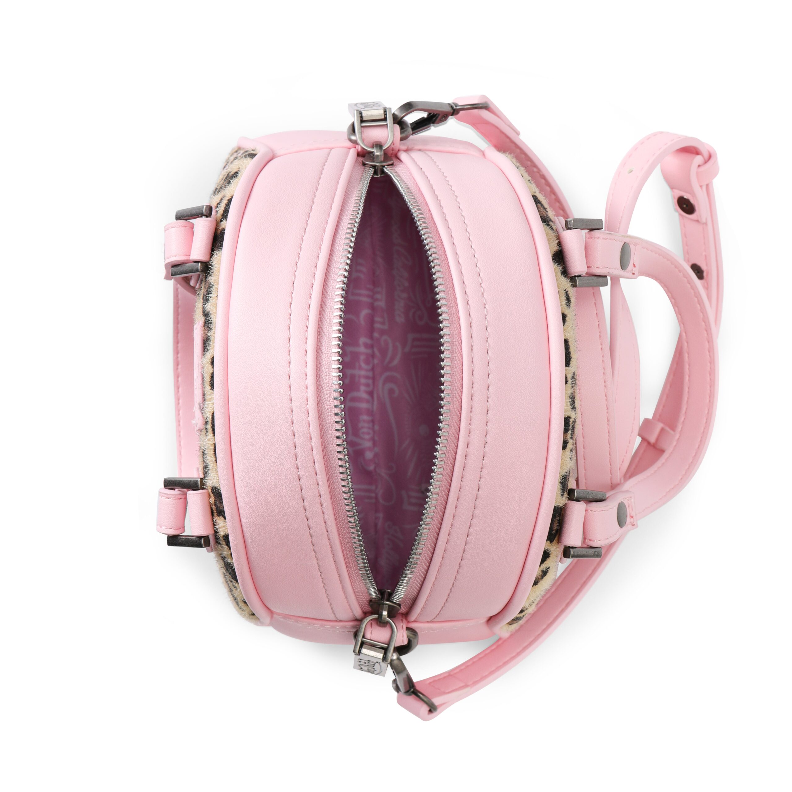Von Dutch Pink Cheetah Bowling Bag - Image 4