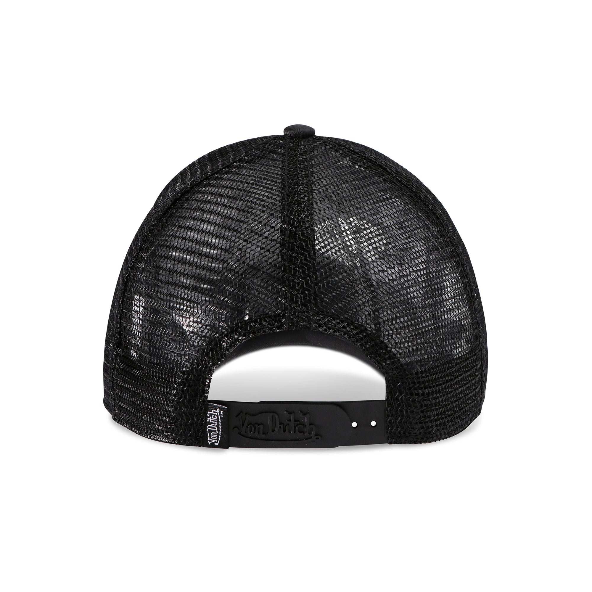 Von Dutch 415 Black & Pink Studded Trucker Hat - Image 4